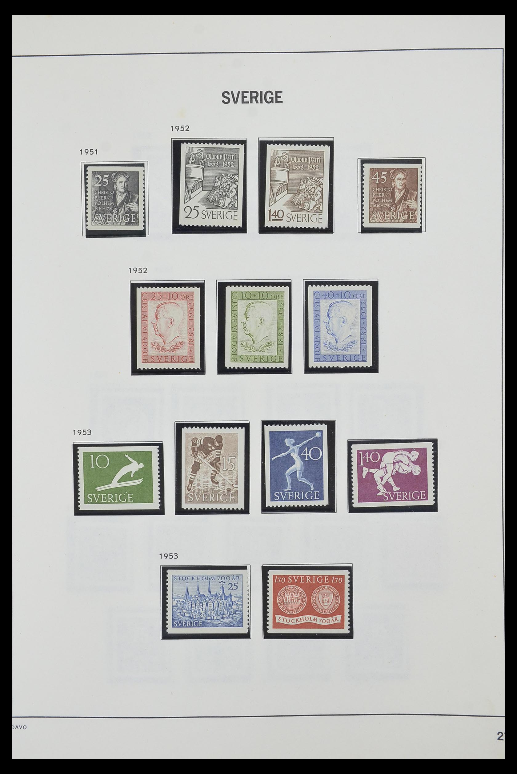 33520 043 - Postzegelverzameling 33520 Zweden 1855-2013.