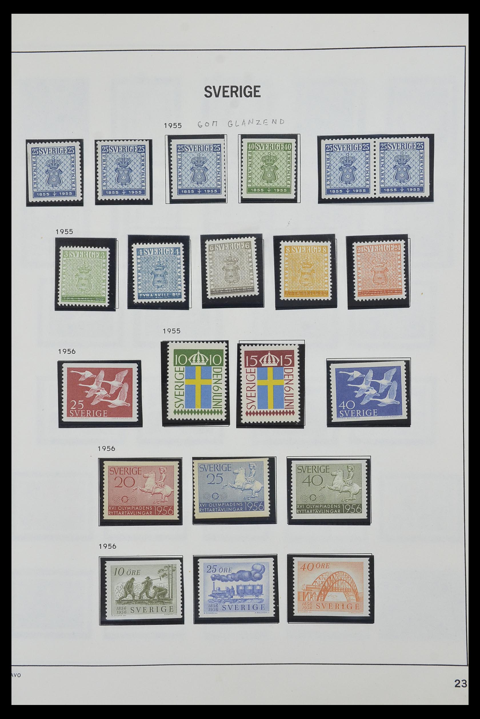 33520 047 - Postzegelverzameling 33520 Zweden 1855-2013.