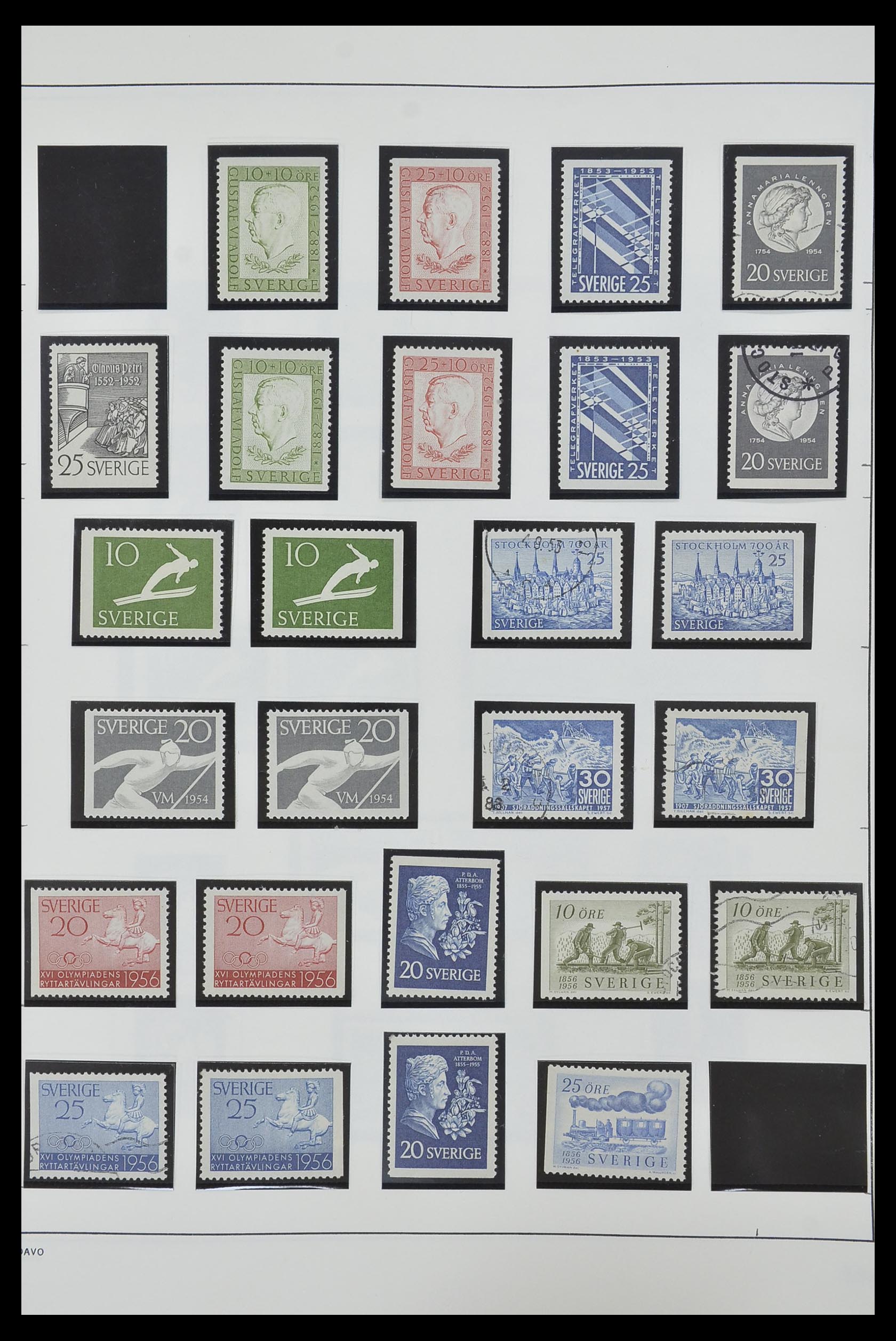 33520 048 - Stamp collection 33520 Sweden 1855-2013.