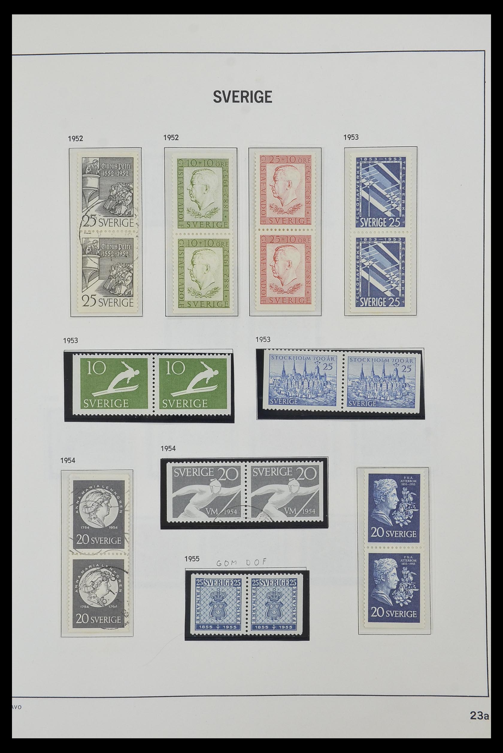 33520 049 - Postzegelverzameling 33520 Zweden 1855-2013.