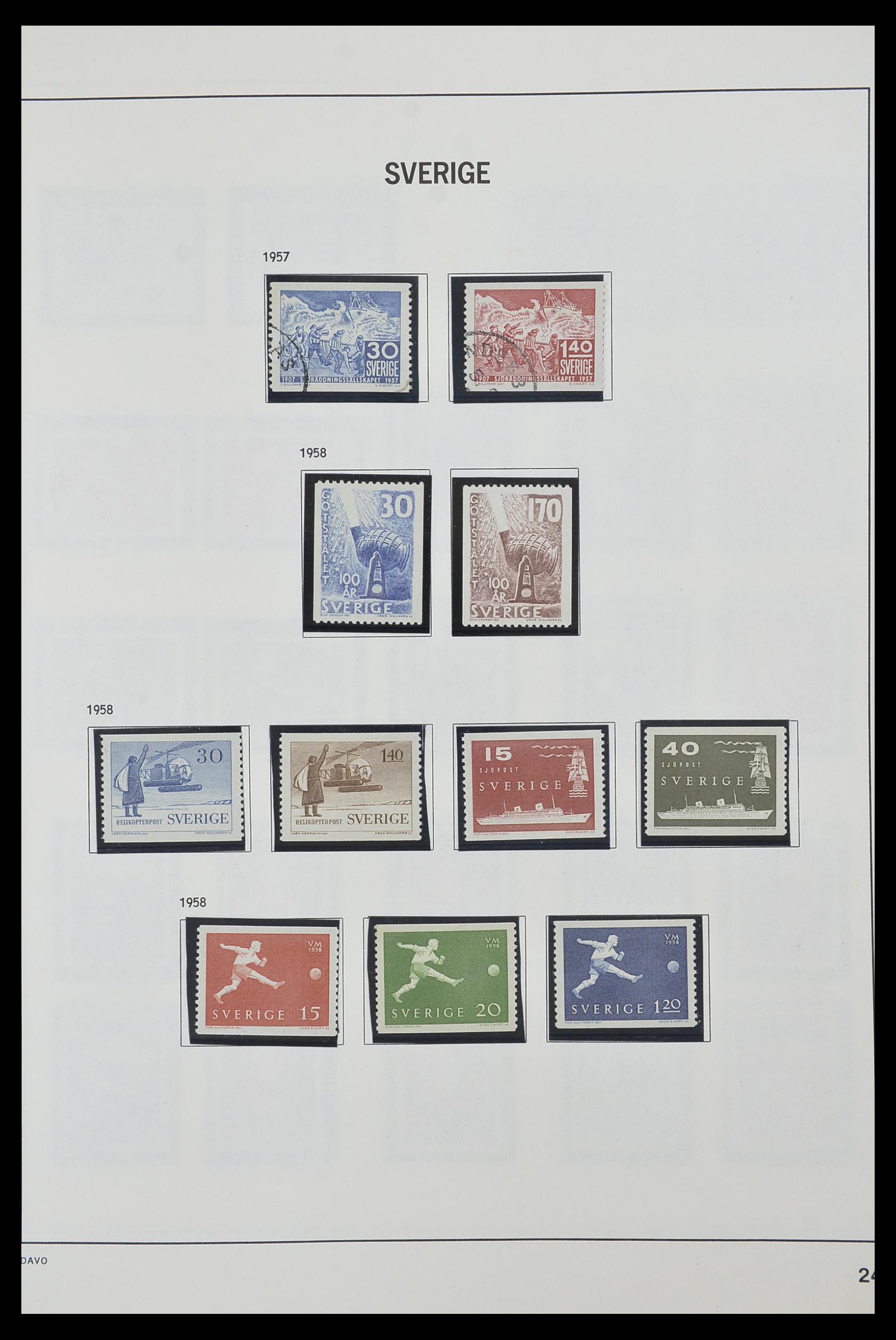 33520 050 - Postzegelverzameling 33520 Zweden 1855-2013.