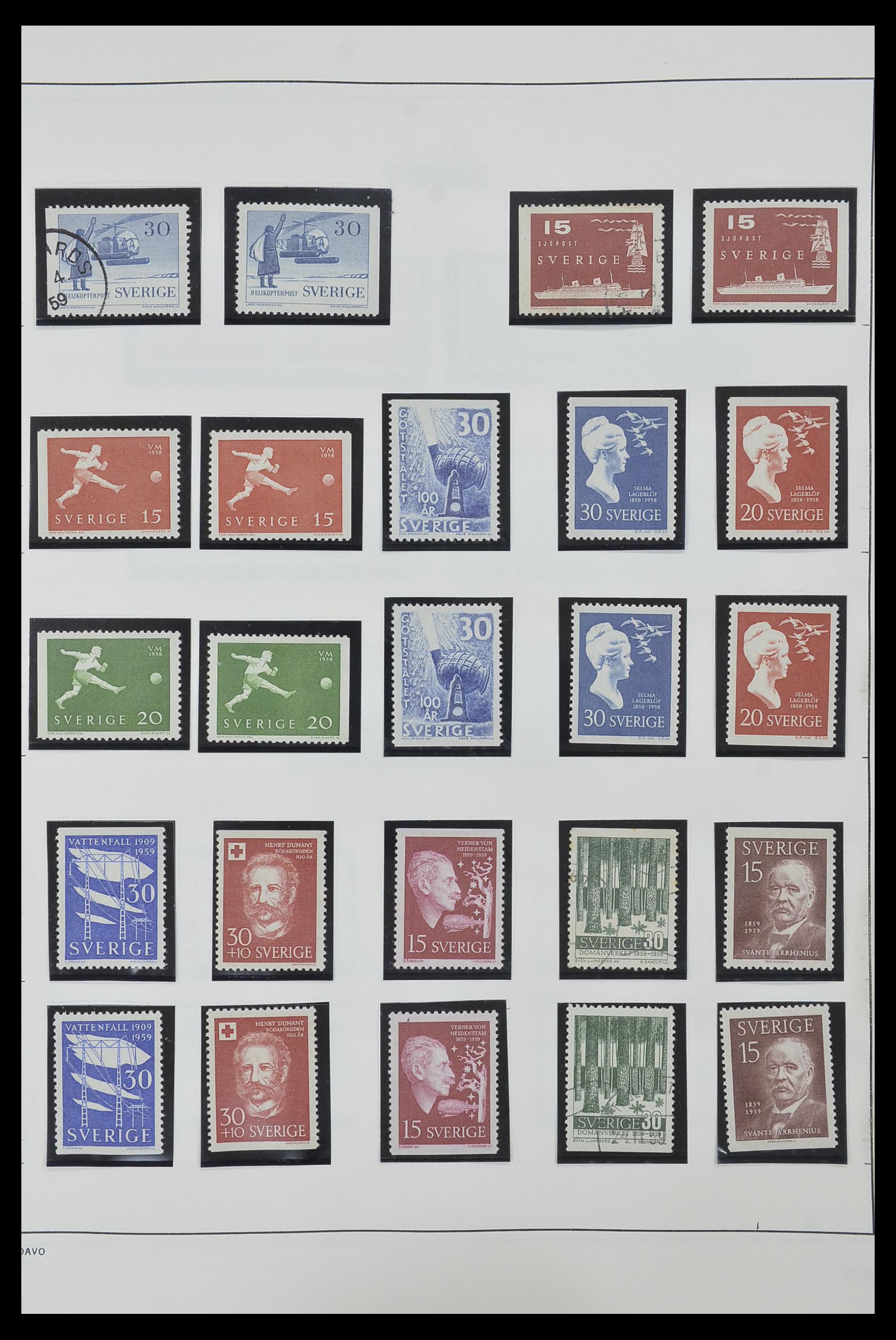 33520 051 - Stamp collection 33520 Sweden 1855-2013.