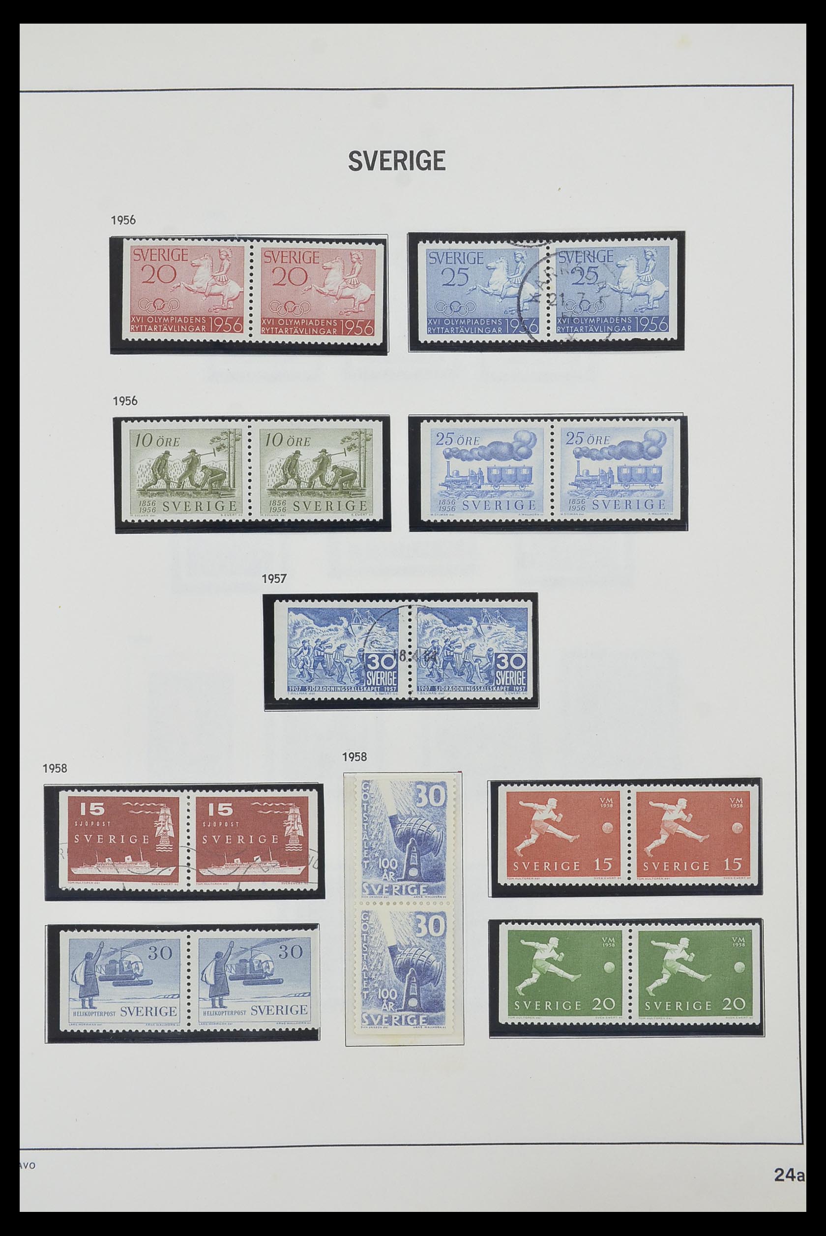 33520 052 - Postzegelverzameling 33520 Zweden 1855-2013.