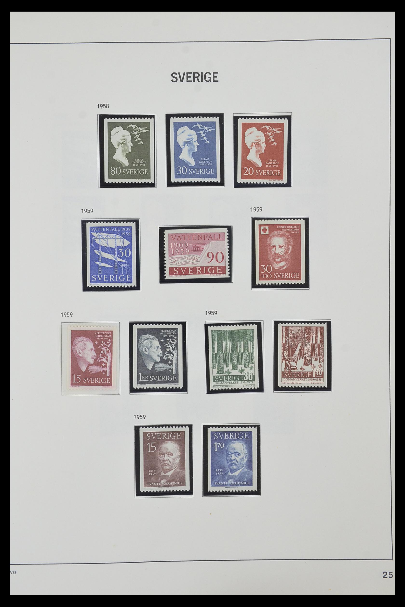 33520 053 - Postzegelverzameling 33520 Zweden 1855-2013.