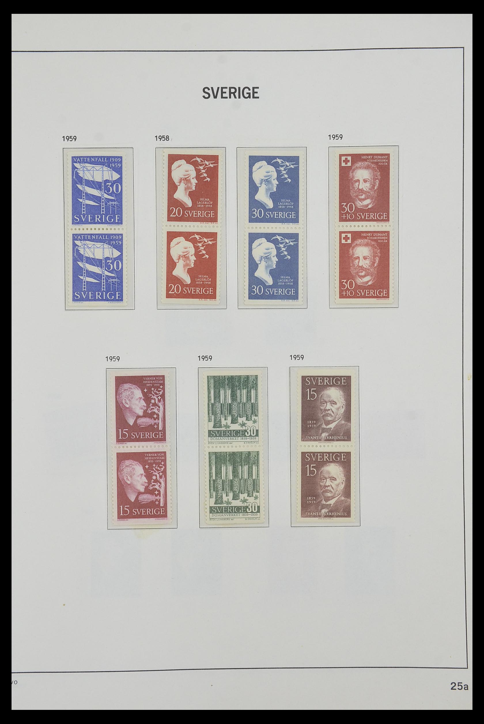 33520 054 - Postzegelverzameling 33520 Zweden 1855-2013.