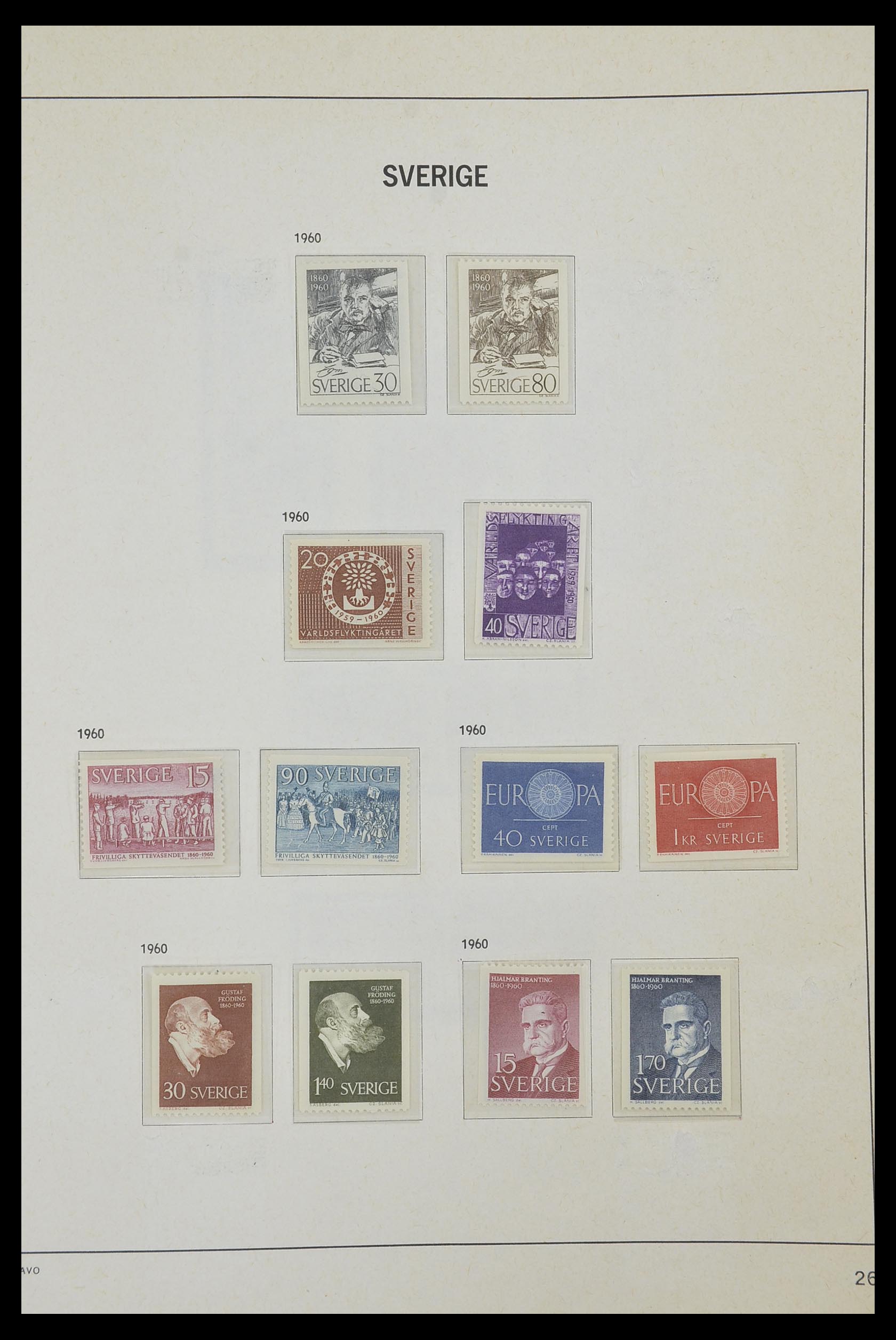 33520 055 - Postzegelverzameling 33520 Zweden 1855-2013.