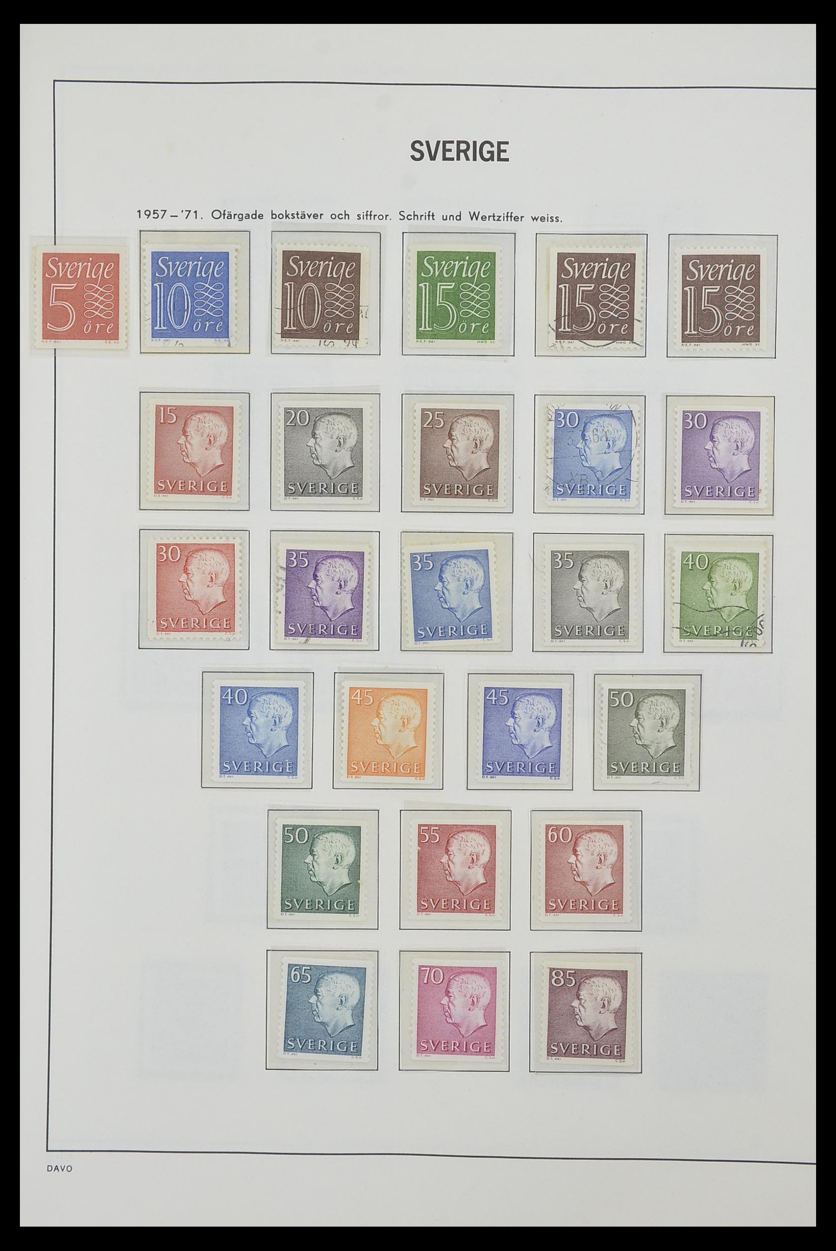 33520 057 - Postzegelverzameling 33520 Zweden 1855-2013.