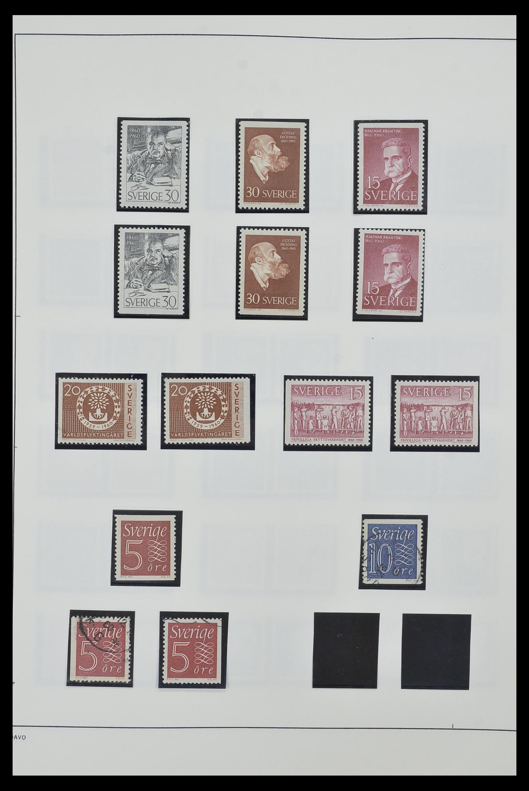 33520 058 - Postzegelverzameling 33520 Zweden 1855-2013.