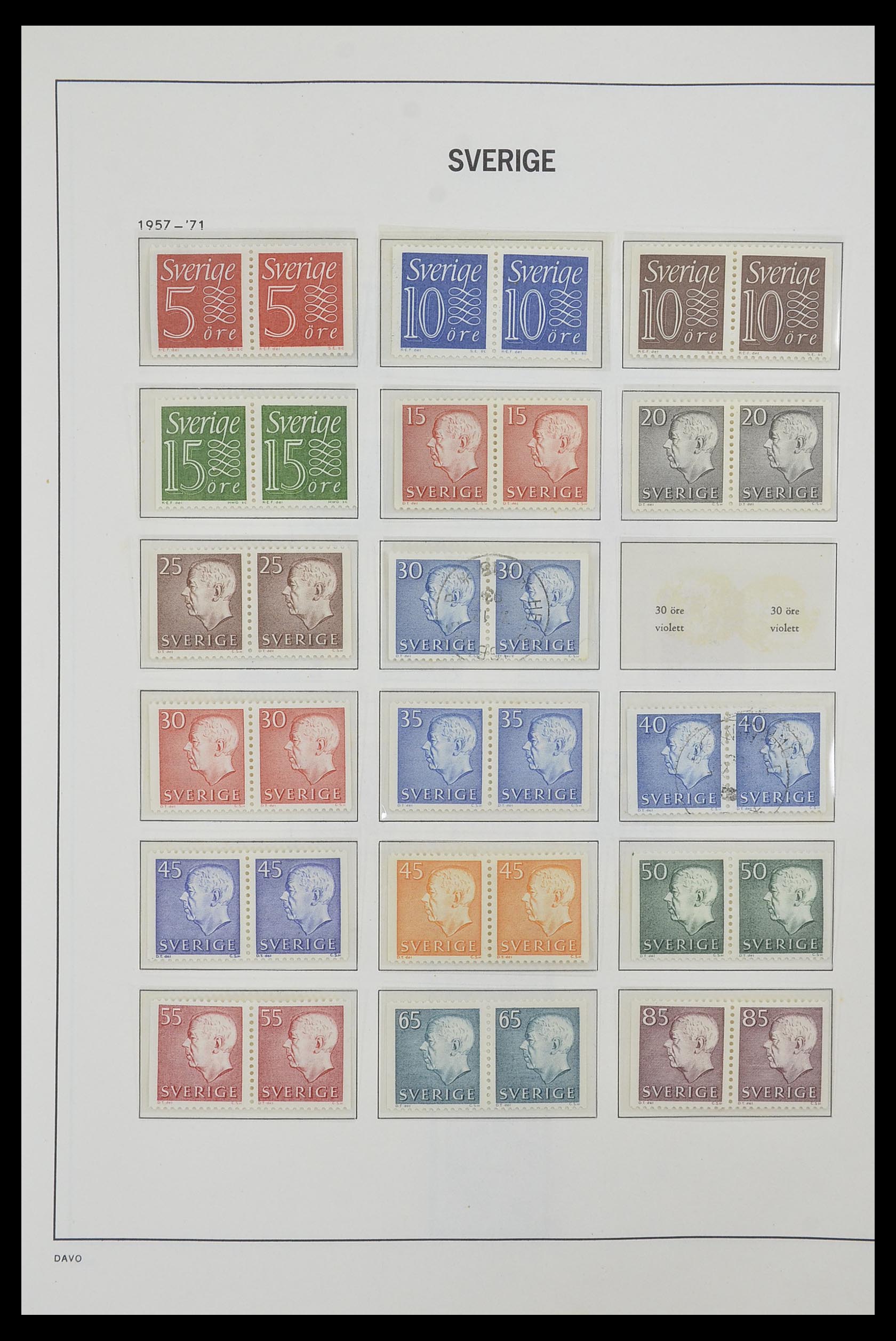 33520 060 - Postzegelverzameling 33520 Zweden 1855-2013.