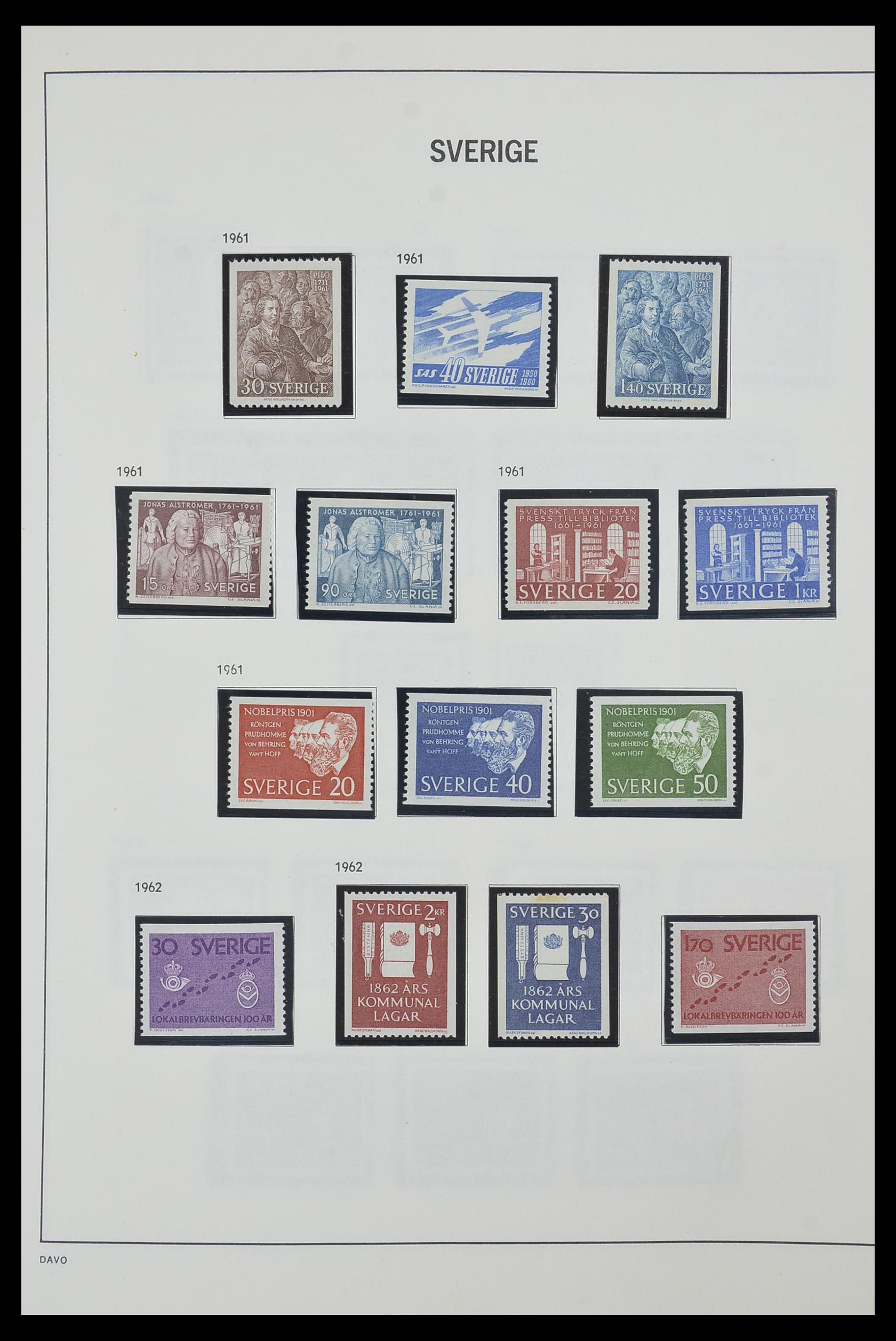 33520 062 - Stamp collection 33520 Sweden 1855-2013.