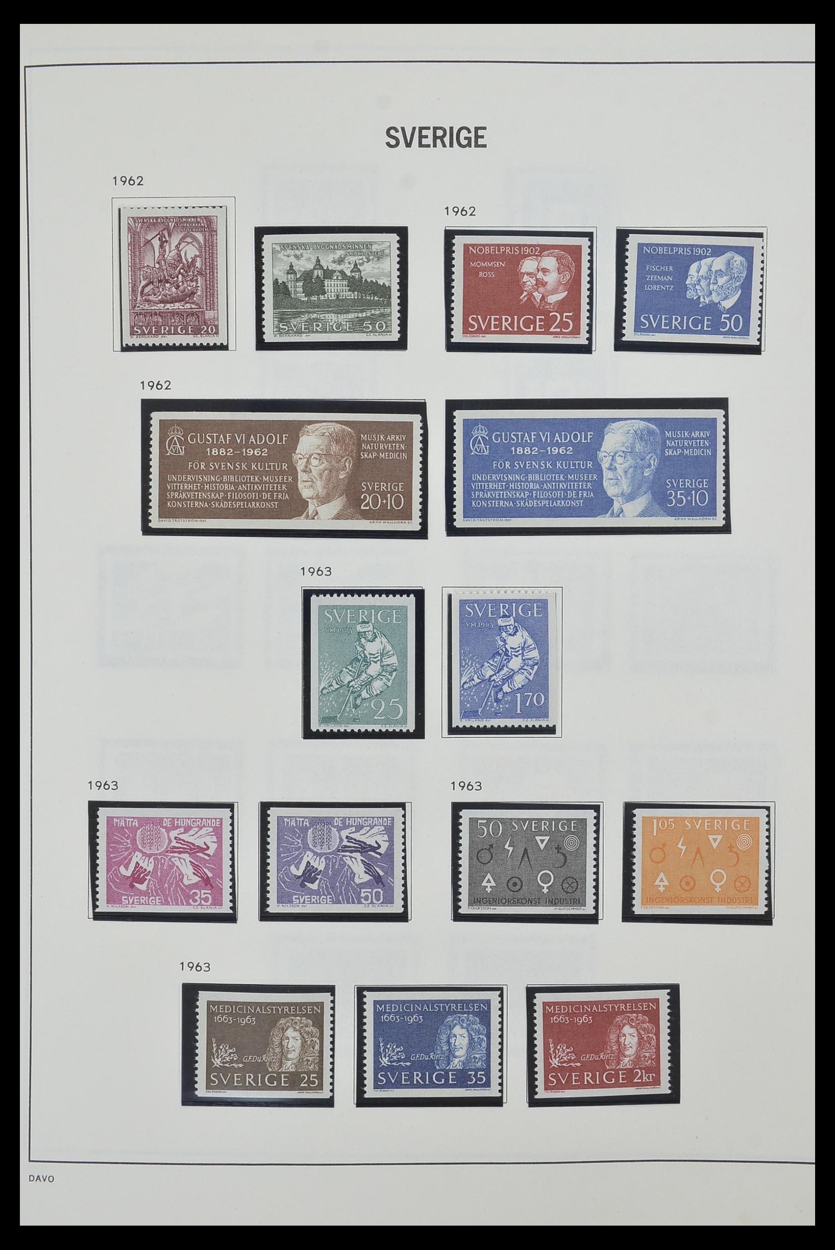 33520 063 - Postzegelverzameling 33520 Zweden 1855-2013.