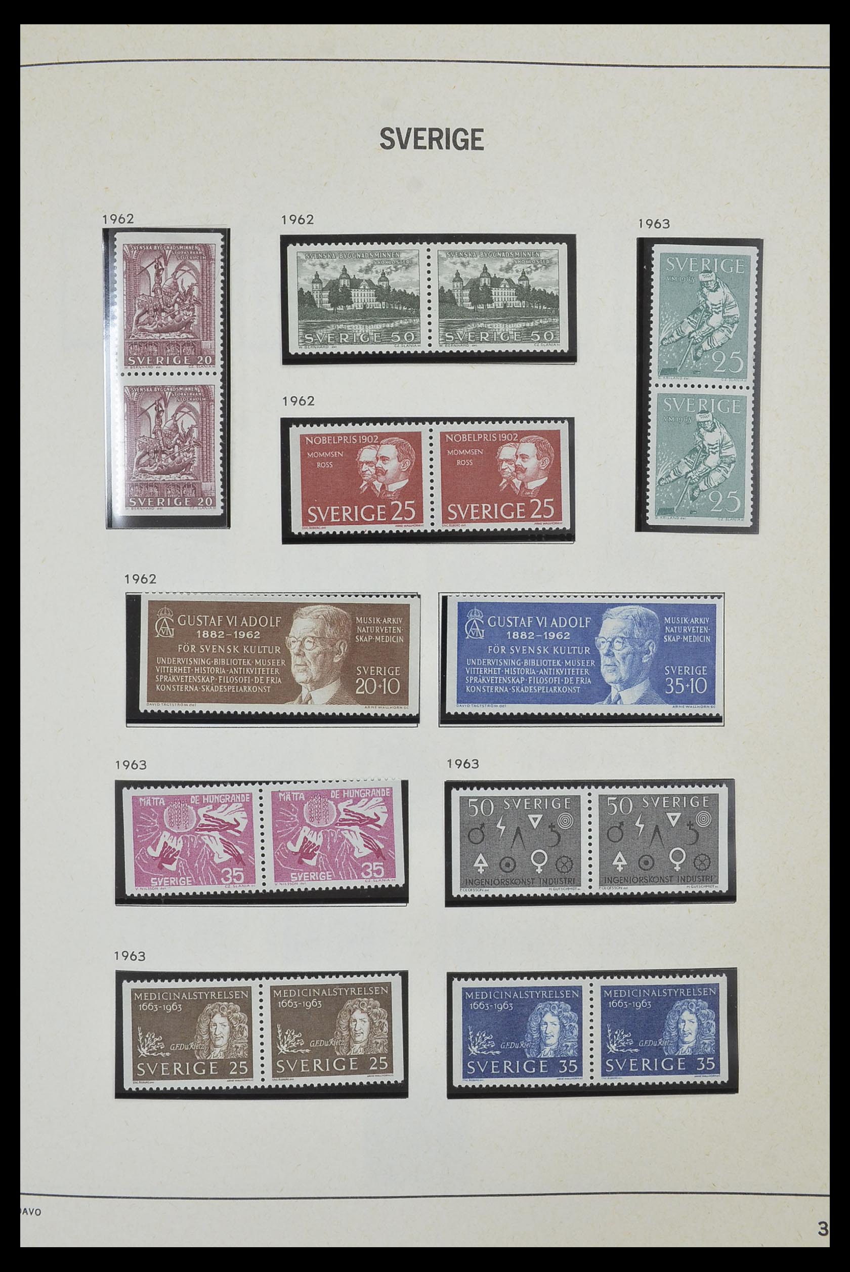 33520 067 - Postzegelverzameling 33520 Zweden 1855-2013.