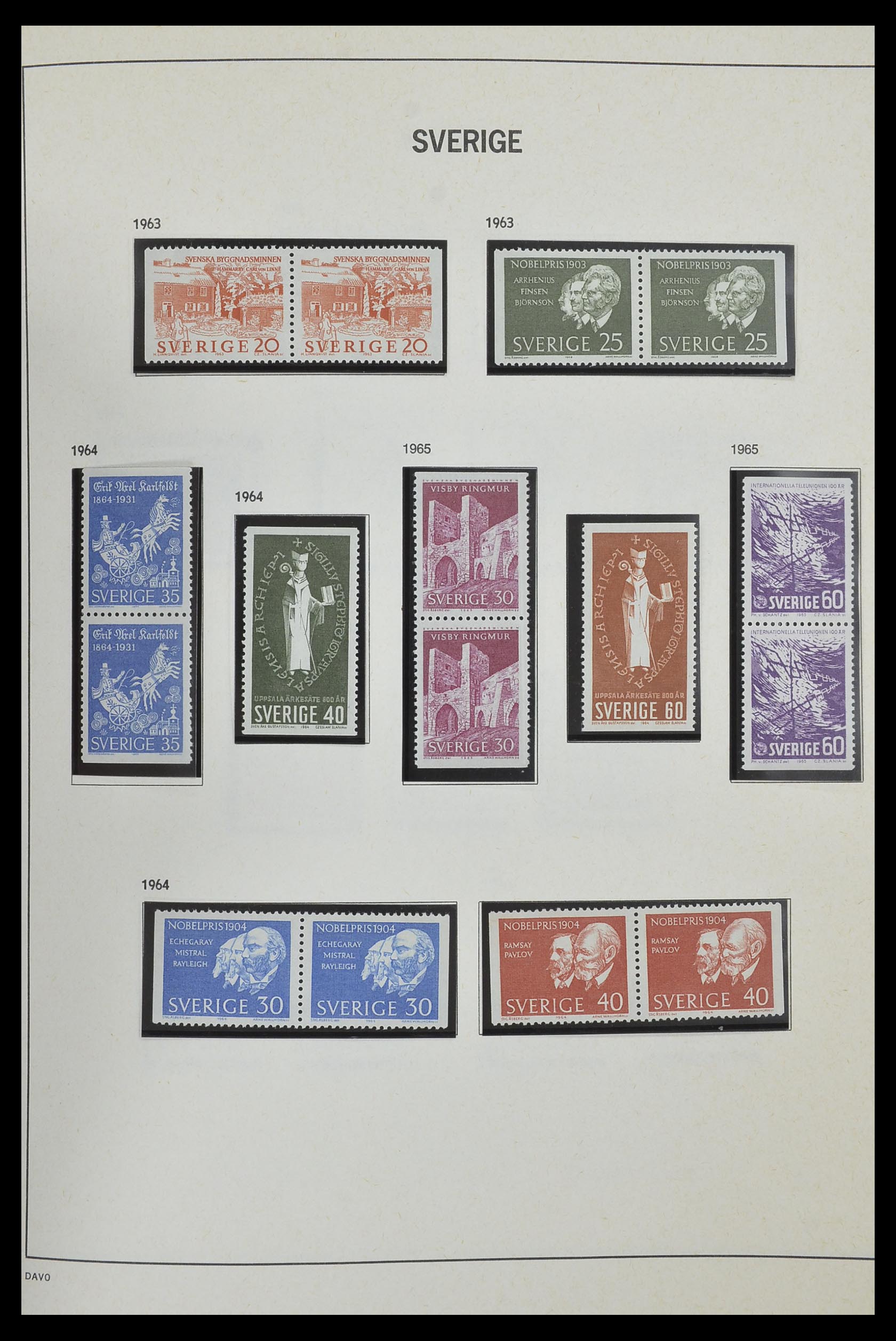 33520 070 - Stamp collection 33520 Sweden 1855-2013.