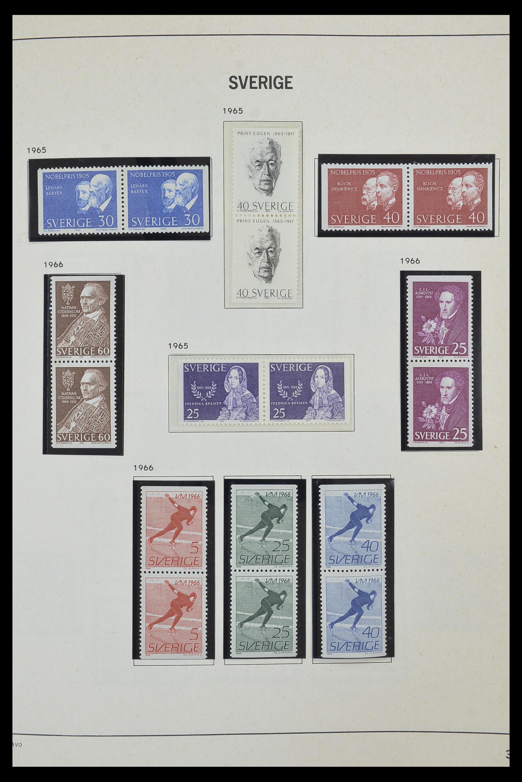 33520 073 - Postzegelverzameling 33520 Zweden 1855-2013.