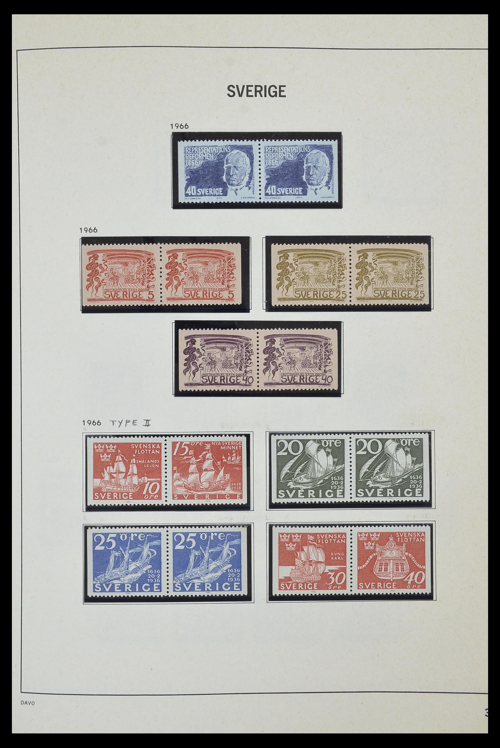 33520 076 - Postzegelverzameling 33520 Zweden 1855-2013.