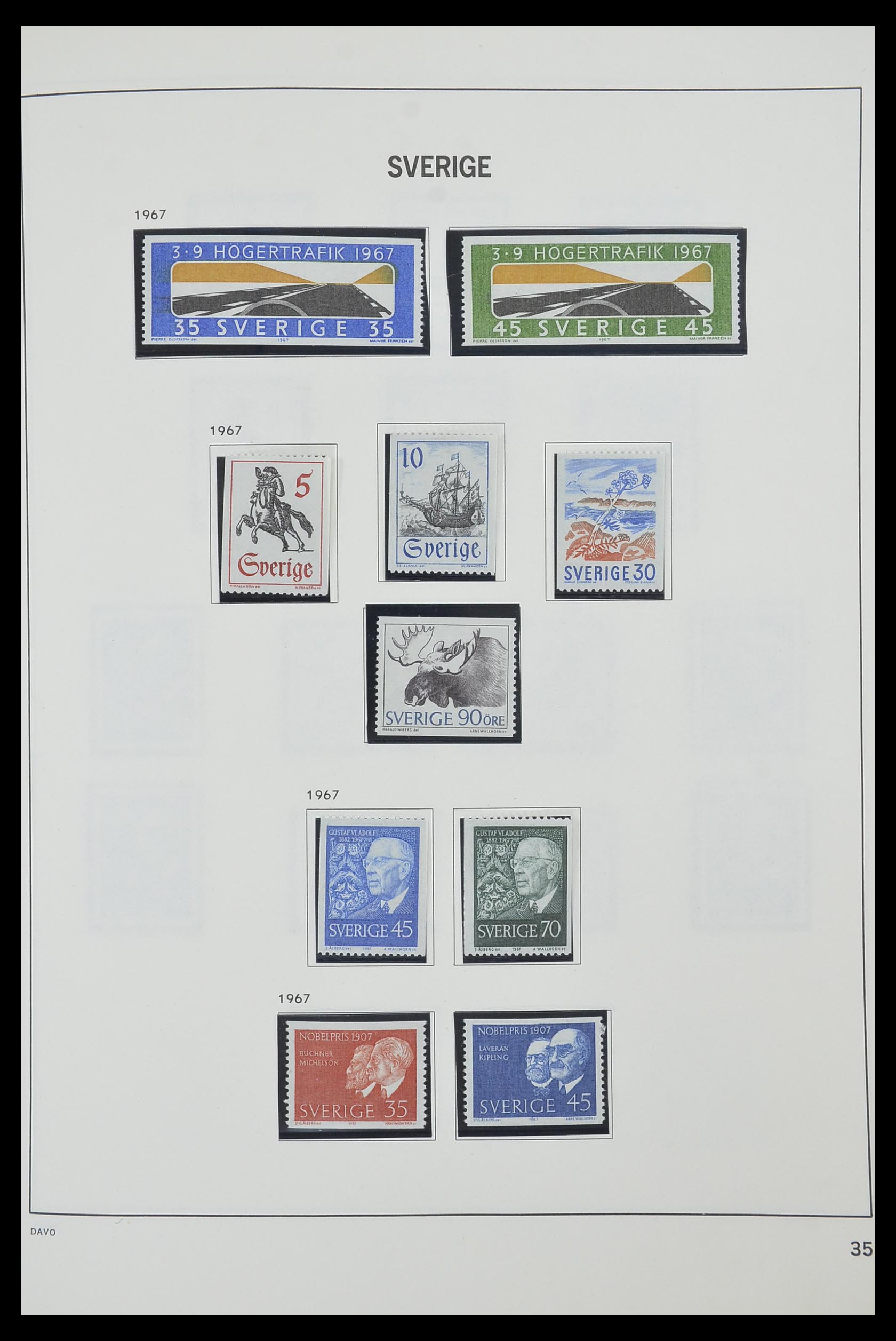 33520 080 - Postzegelverzameling 33520 Zweden 1855-2013.