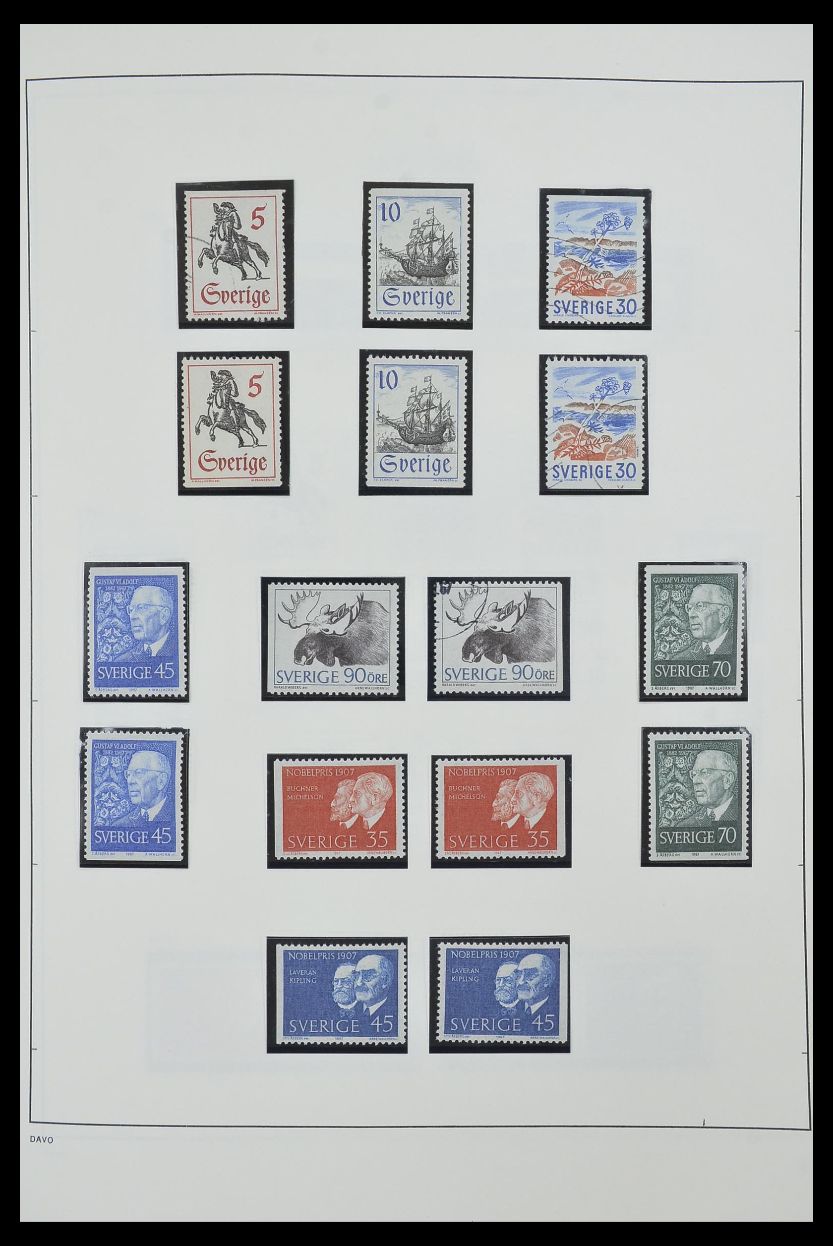 33520 081 - Postzegelverzameling 33520 Zweden 1855-2013.