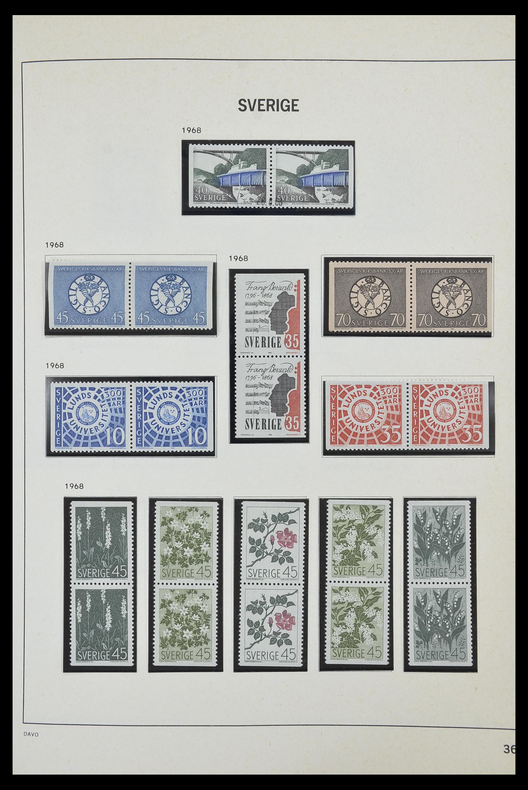 33520 085 - Postzegelverzameling 33520 Zweden 1855-2013.