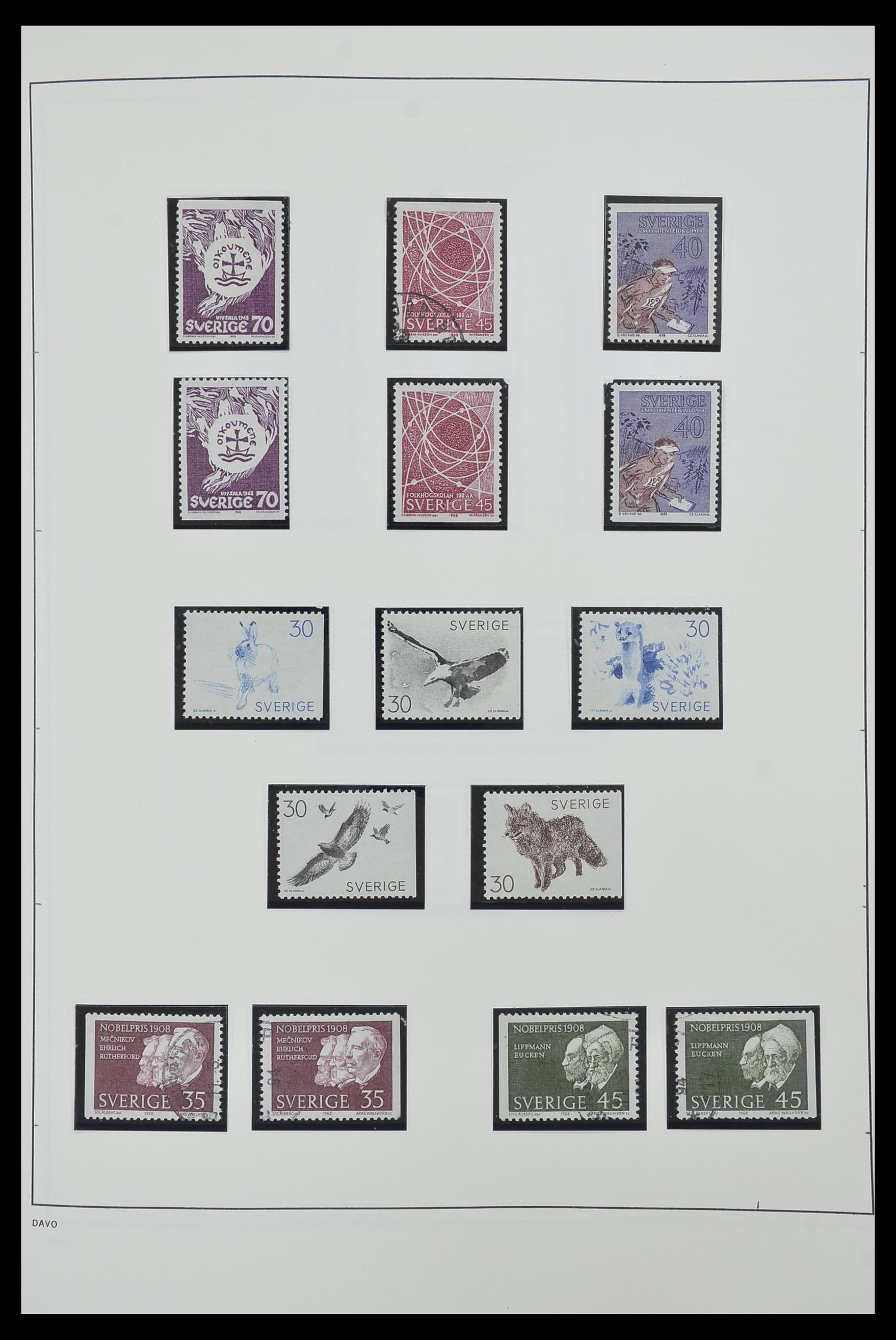 33520 087 - Postzegelverzameling 33520 Zweden 1855-2013.