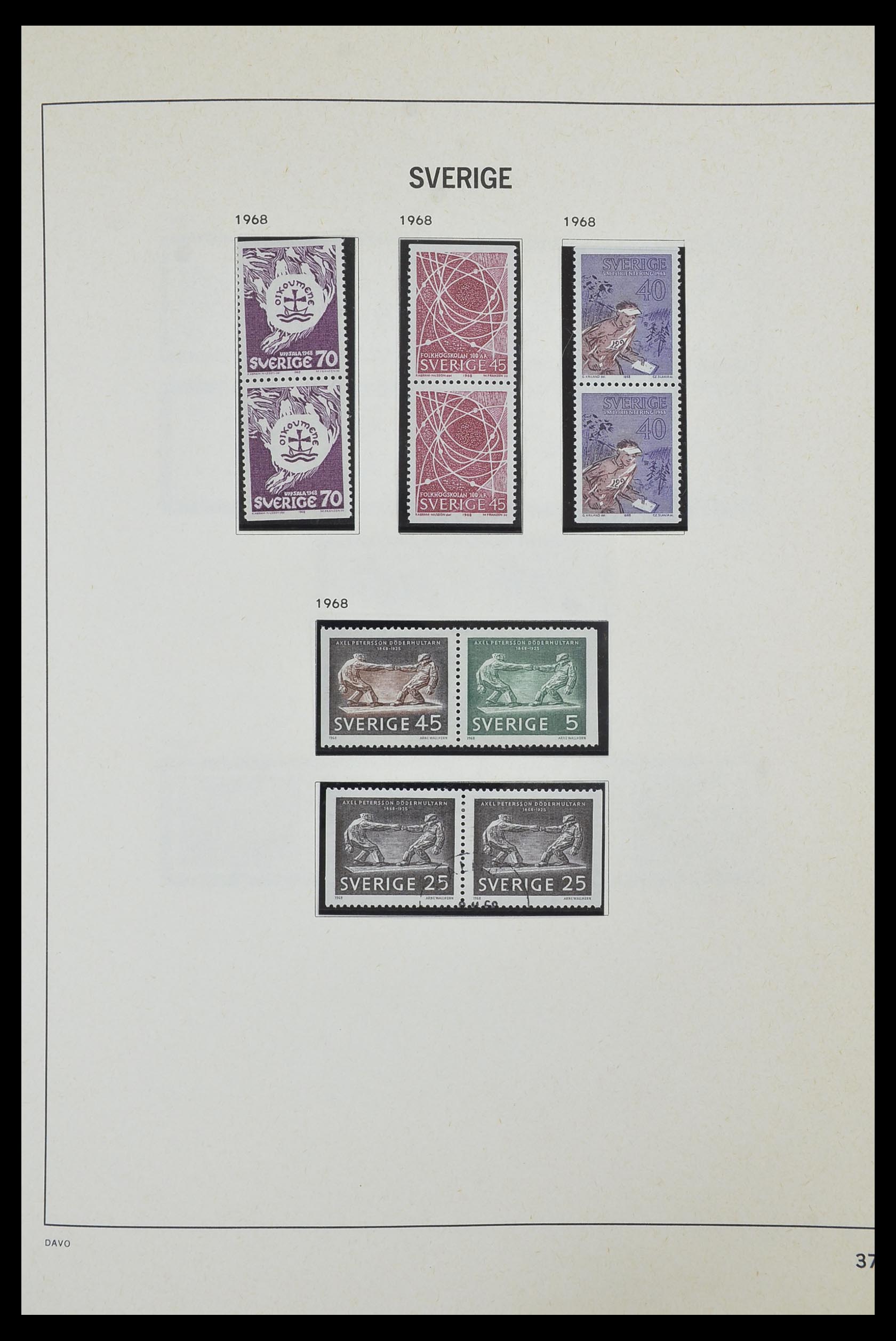 33520 088 - Postzegelverzameling 33520 Zweden 1855-2013.