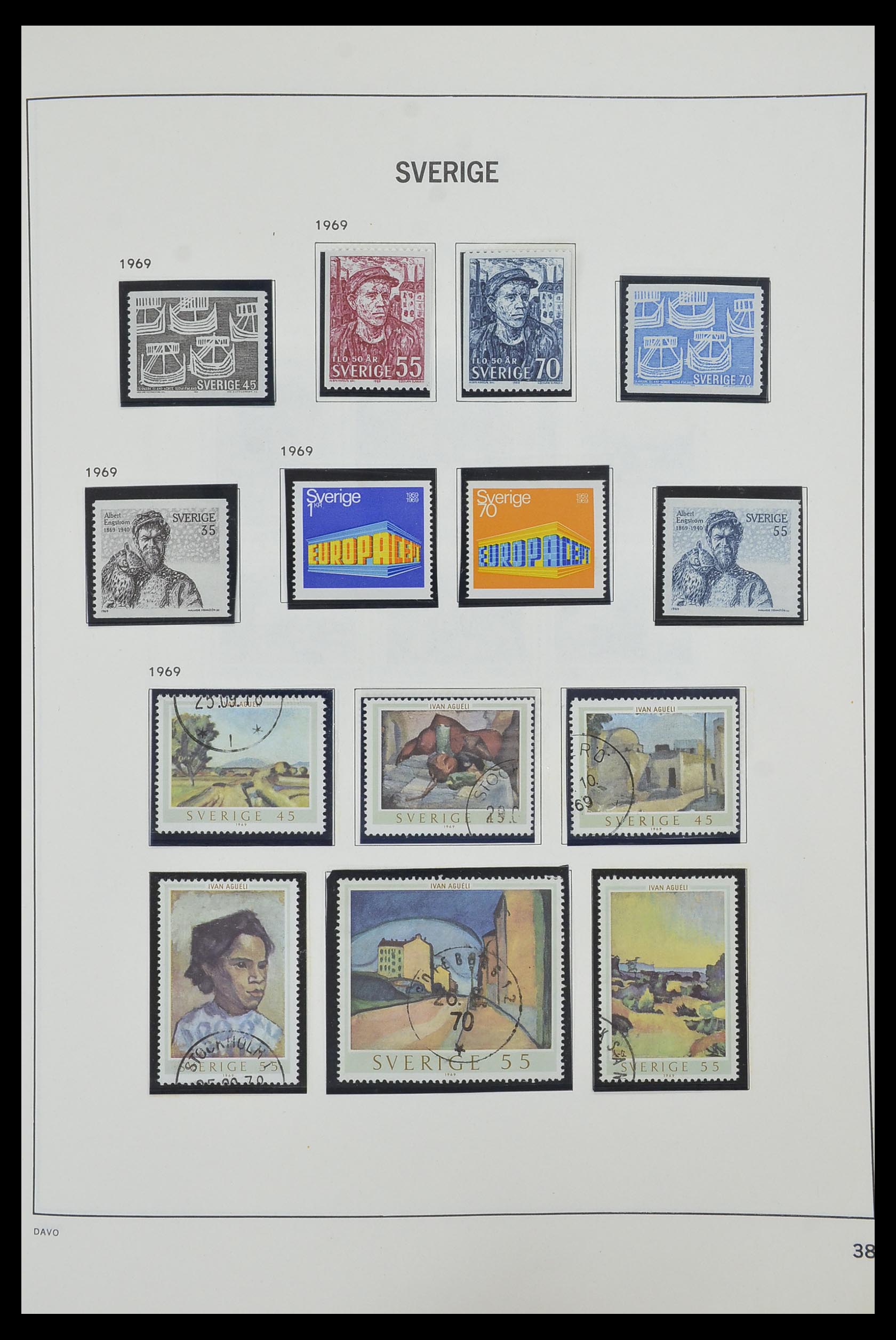 33520 090 - Postzegelverzameling 33520 Zweden 1855-2013.