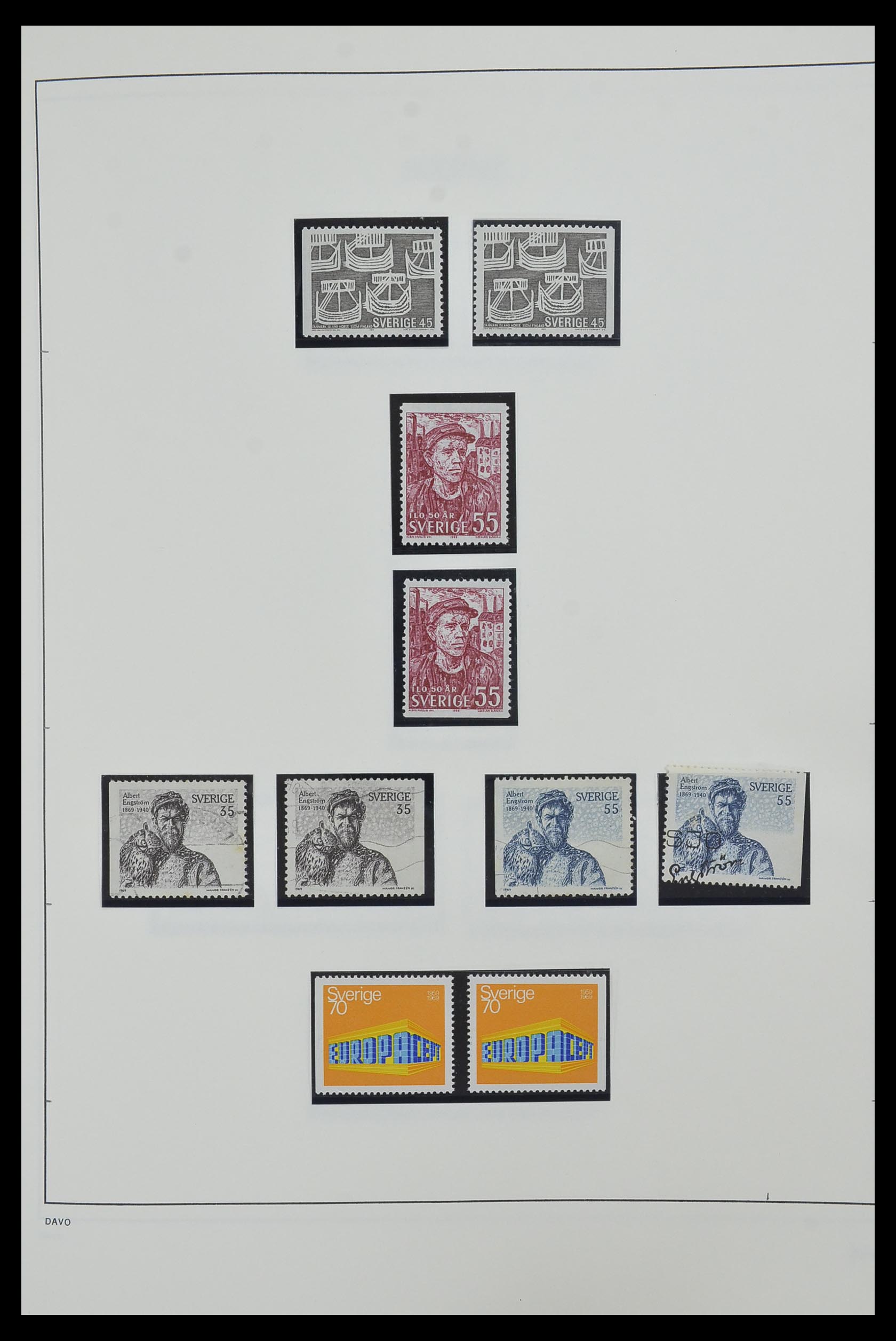33520 092 - Postzegelverzameling 33520 Zweden 1855-2013.