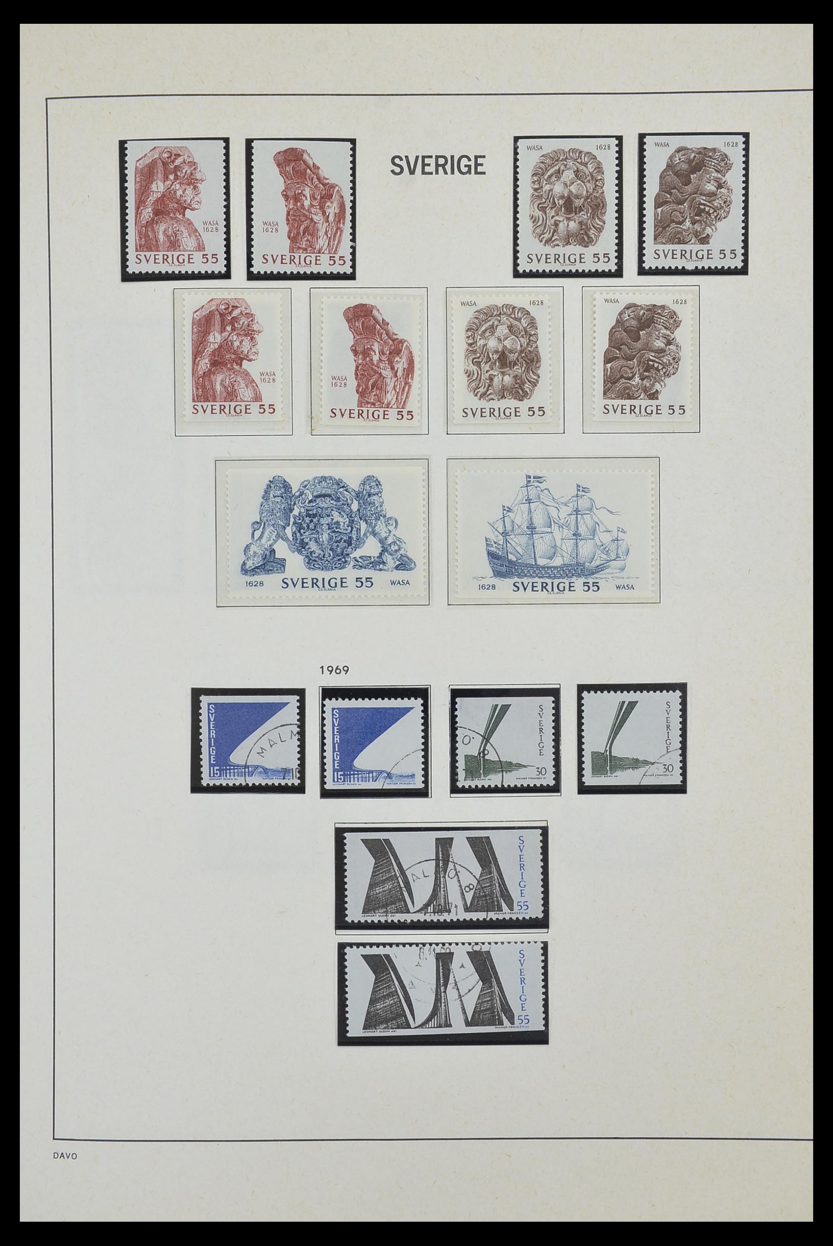 33520 094 - Postzegelverzameling 33520 Zweden 1855-2013.