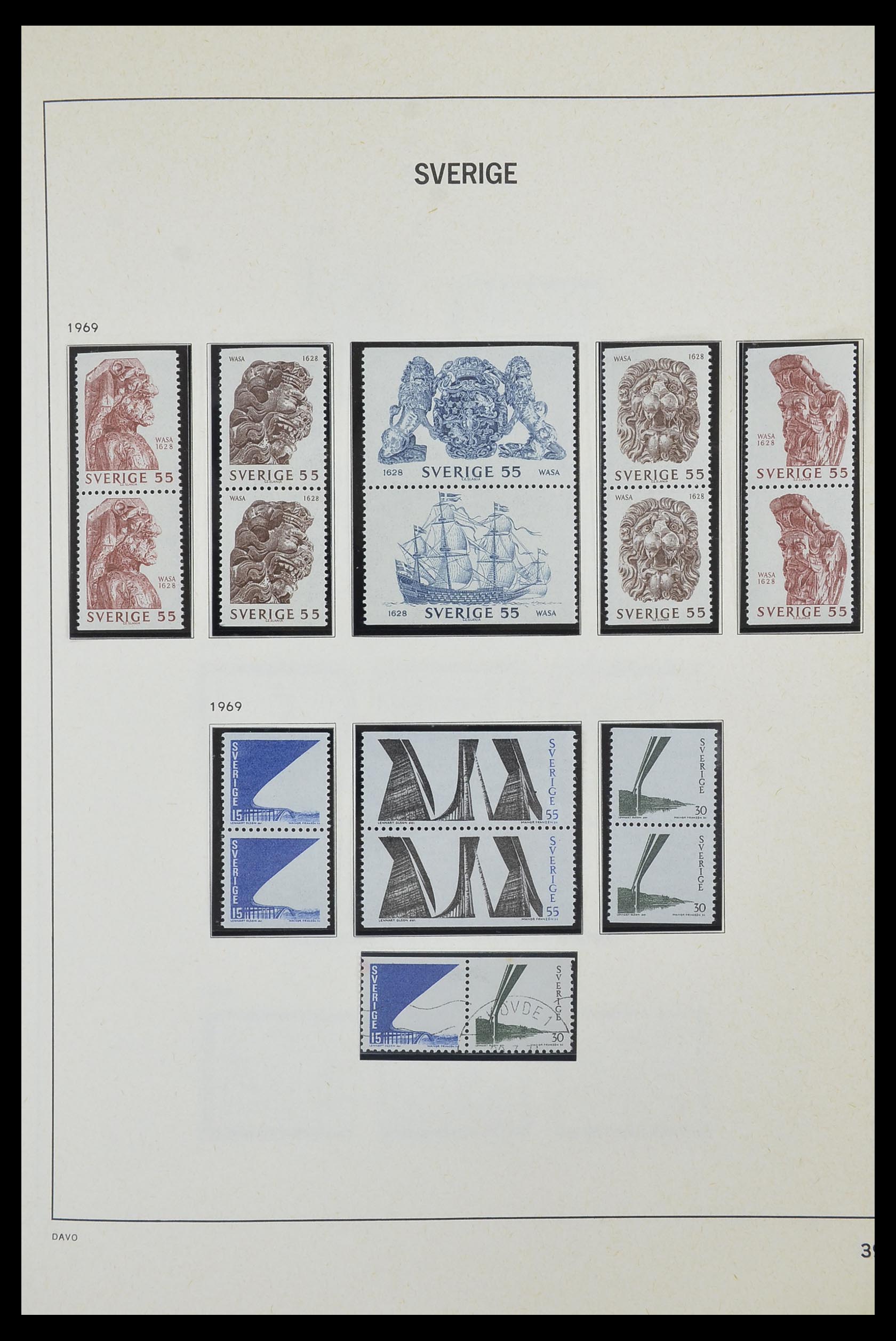 33520 095 - Postzegelverzameling 33520 Zweden 1855-2013.
