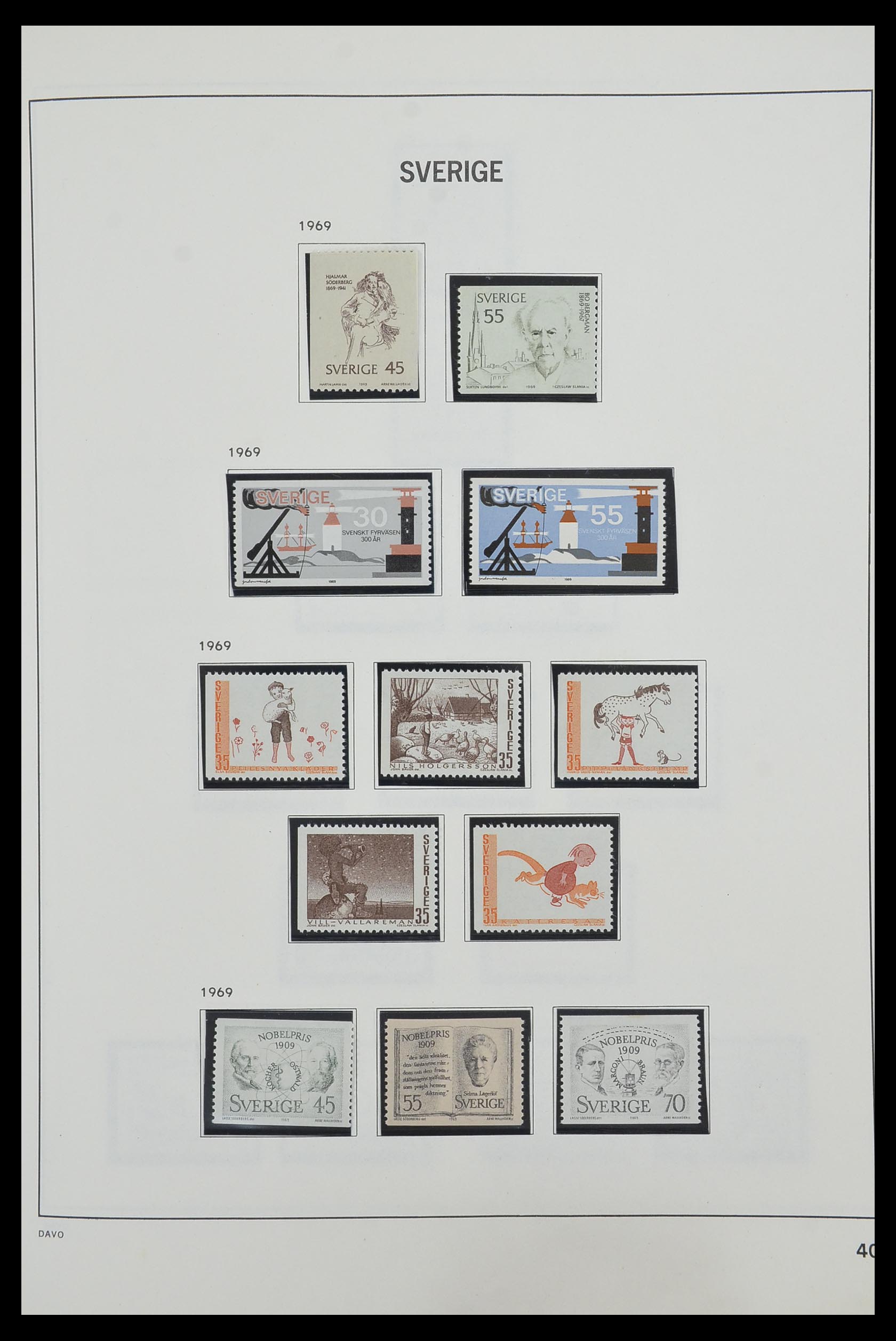 33520 096 - Postzegelverzameling 33520 Zweden 1855-2013.