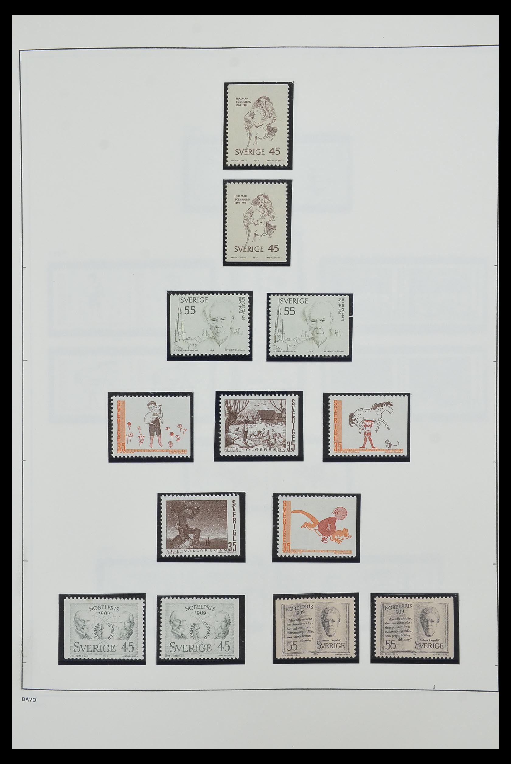 33520 097 - Postzegelverzameling 33520 Zweden 1855-2013.