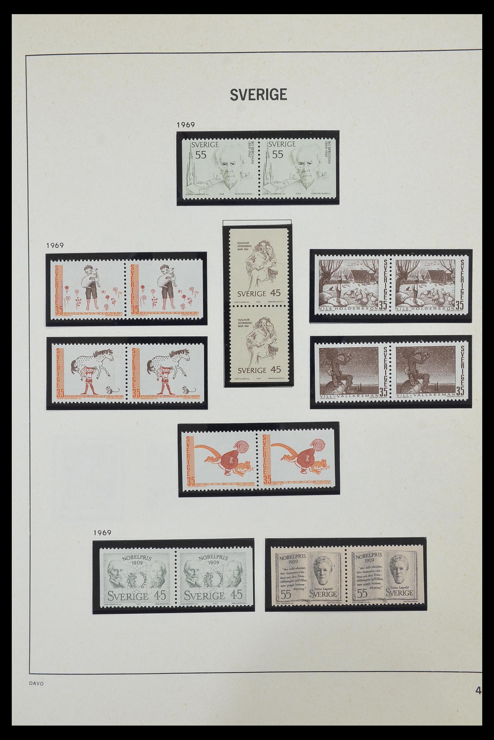 33520 098 - Postzegelverzameling 33520 Zweden 1855-2013.