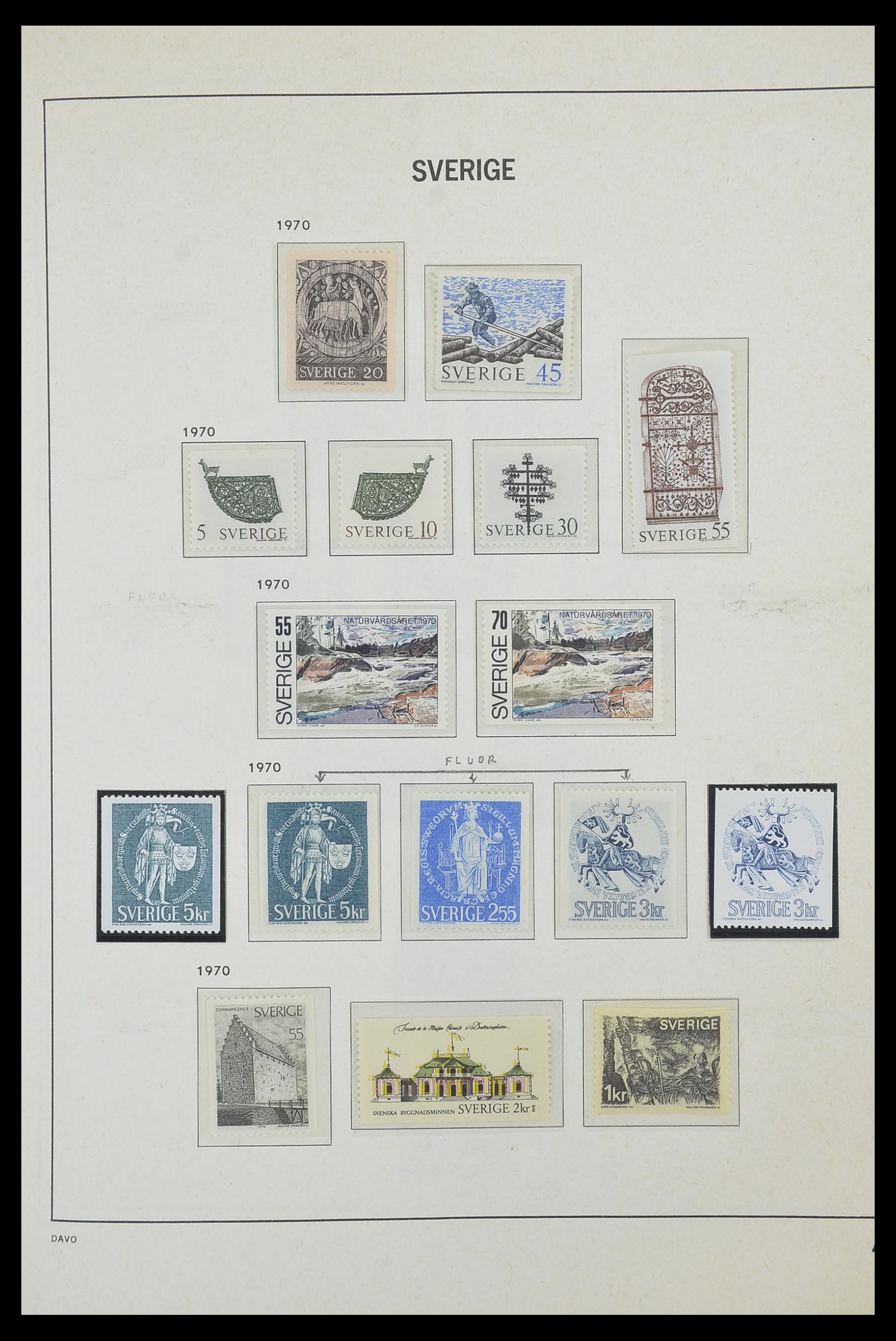 33520 099 - Postzegelverzameling 33520 Zweden 1855-2013.