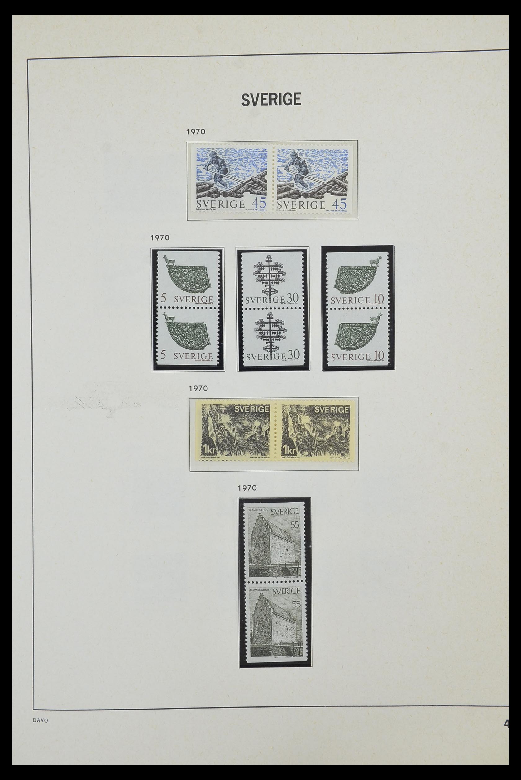 33520 101 - Postzegelverzameling 33520 Zweden 1855-2013.