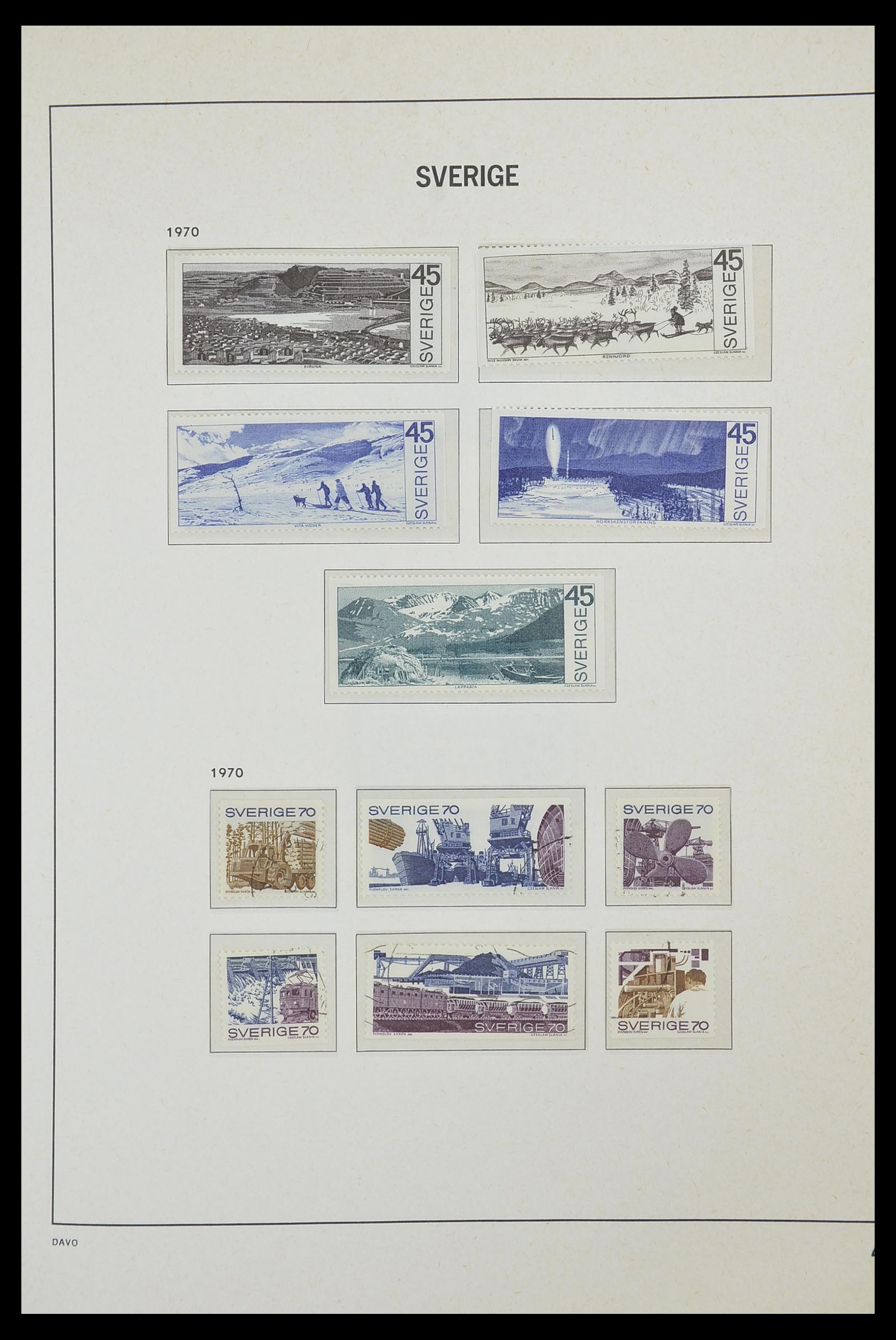 33520 102 - Postzegelverzameling 33520 Zweden 1855-2013.