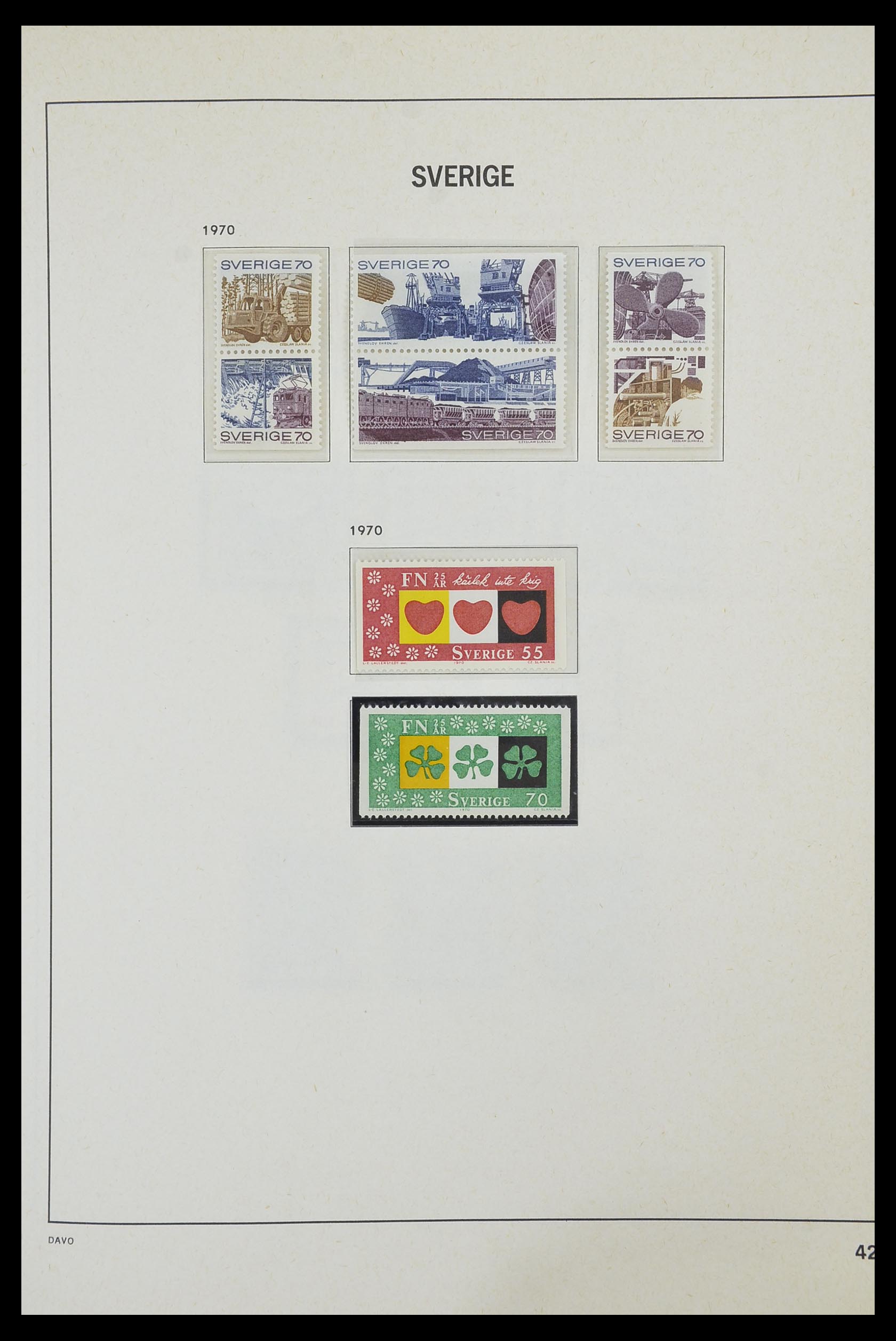 33520 103 - Postzegelverzameling 33520 Zweden 1855-2013.