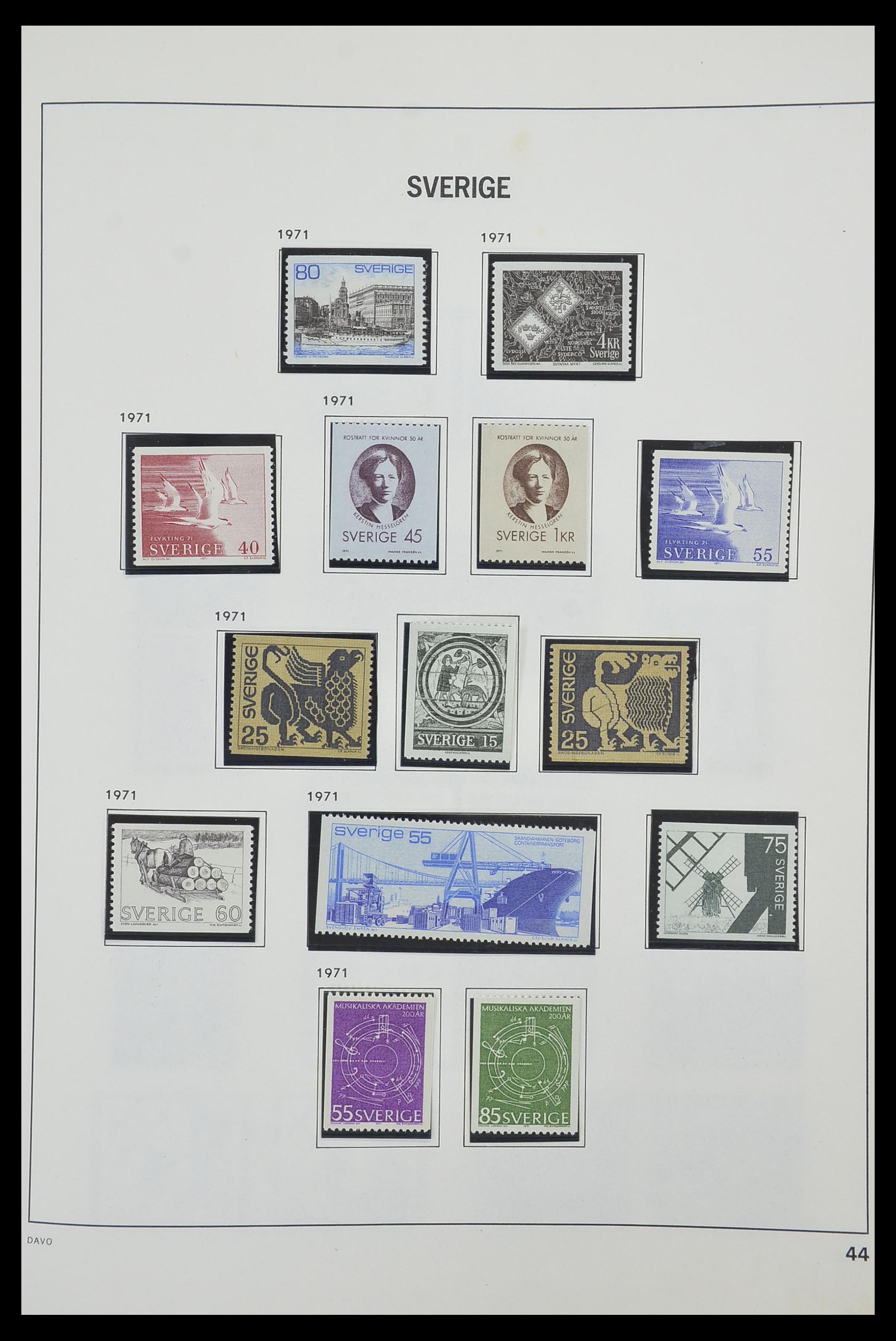 33520 107 - Postzegelverzameling 33520 Zweden 1855-2013.