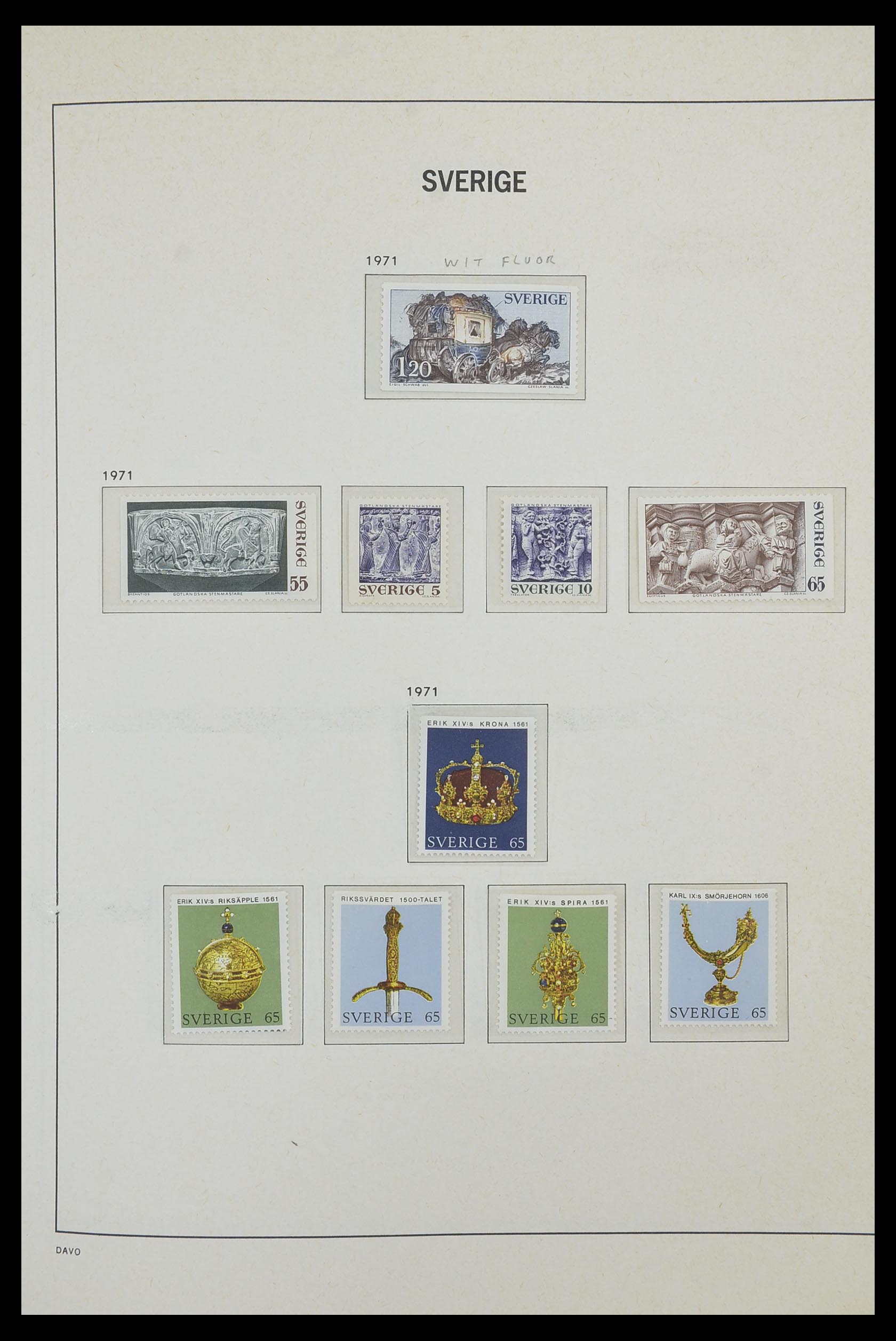 33520 110 - Postzegelverzameling 33520 Zweden 1855-2013.