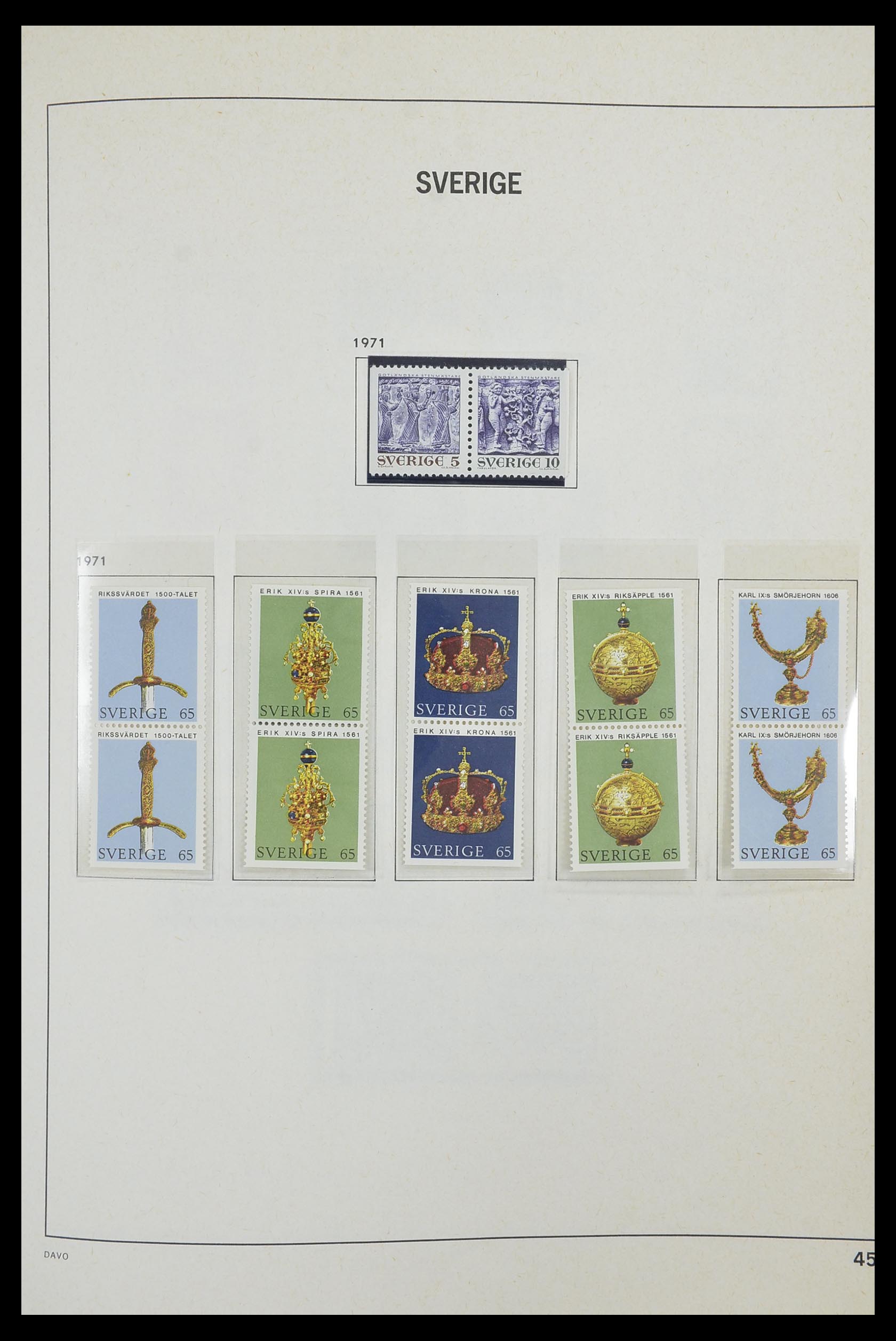 33520 112 - Postzegelverzameling 33520 Zweden 1855-2013.
