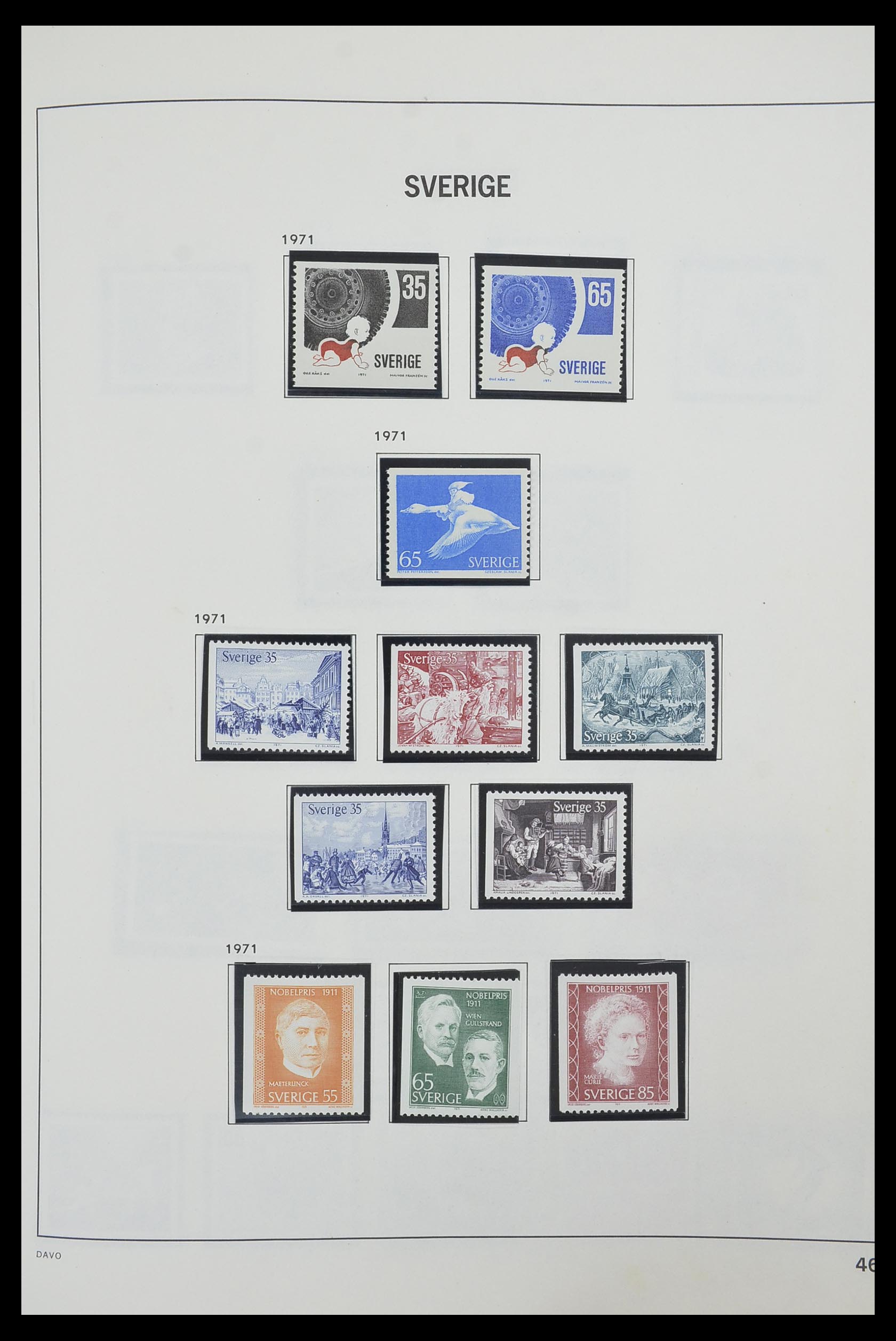33520 115 - Postzegelverzameling 33520 Zweden 1855-2013.