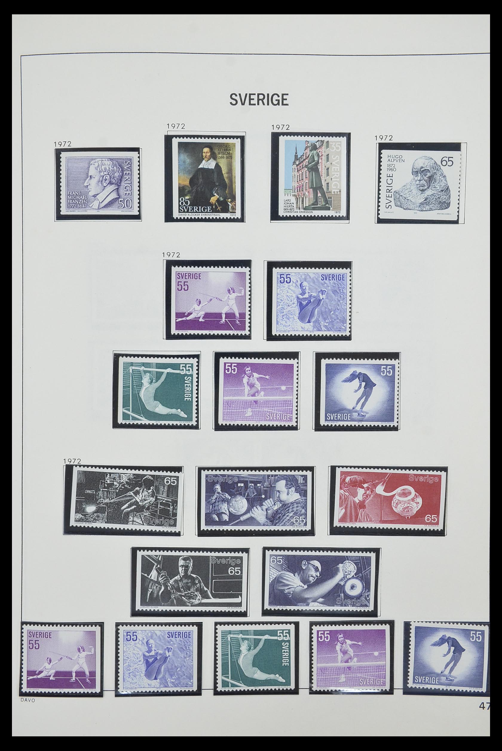 33520 116 - Postzegelverzameling 33520 Zweden 1855-2013.