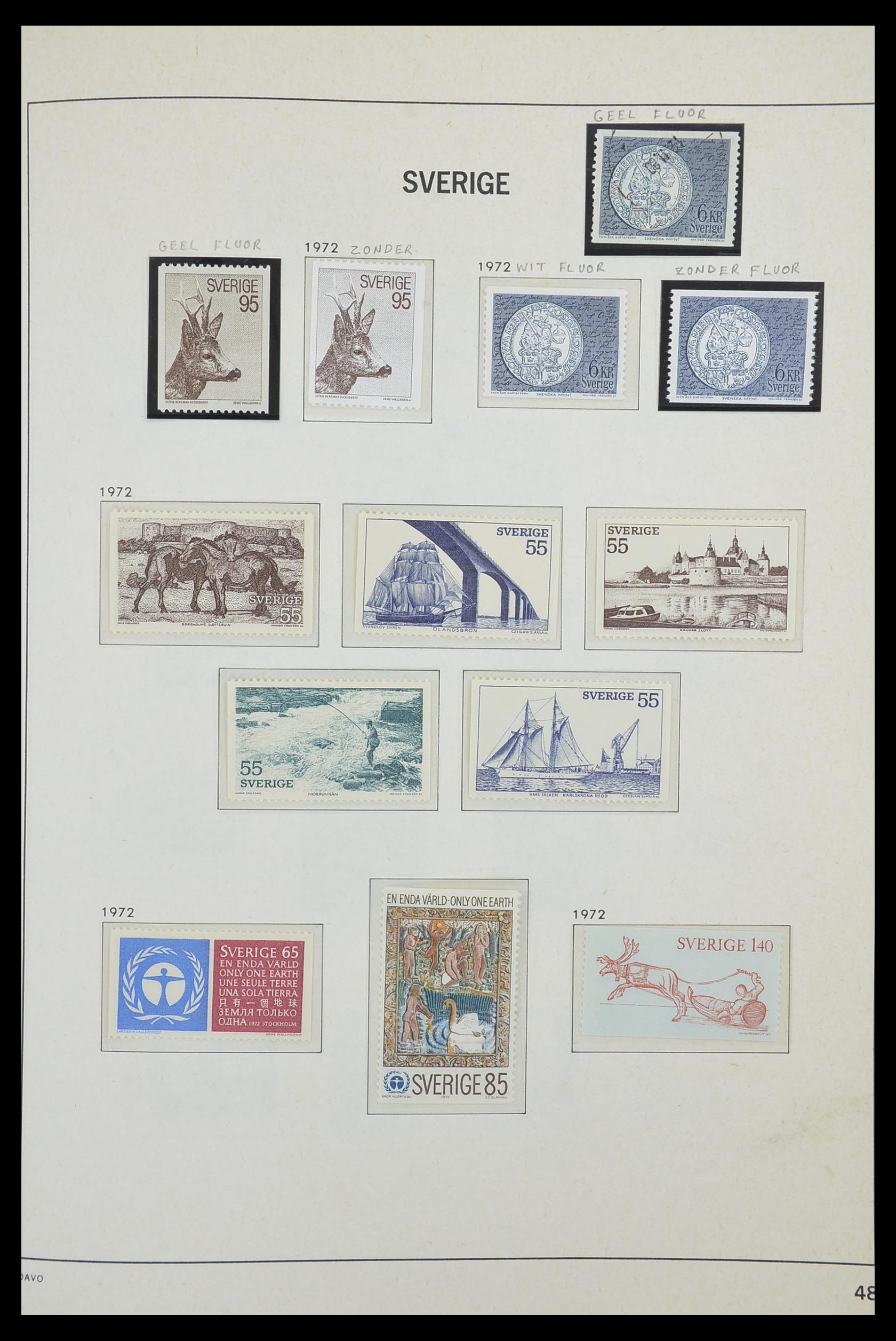 33520 118 - Postzegelverzameling 33520 Zweden 1855-2013.