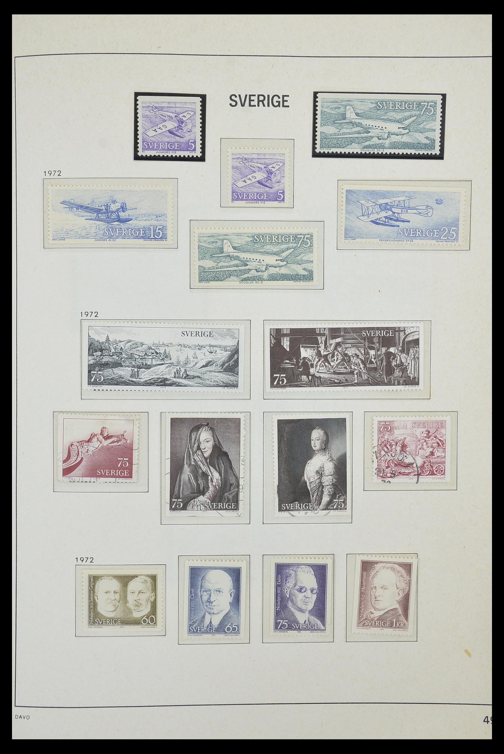 33520 119 - Postzegelverzameling 33520 Zweden 1855-2013.