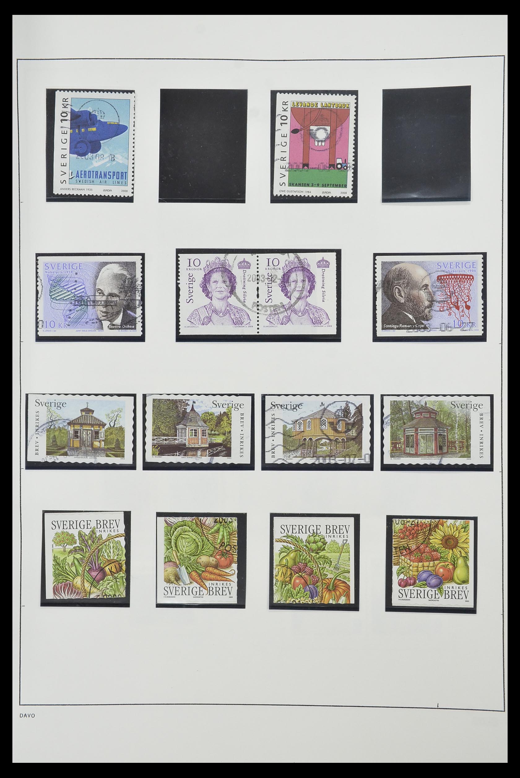 33520 350 - Postzegelverzameling 33520 Zweden 1855-2013.