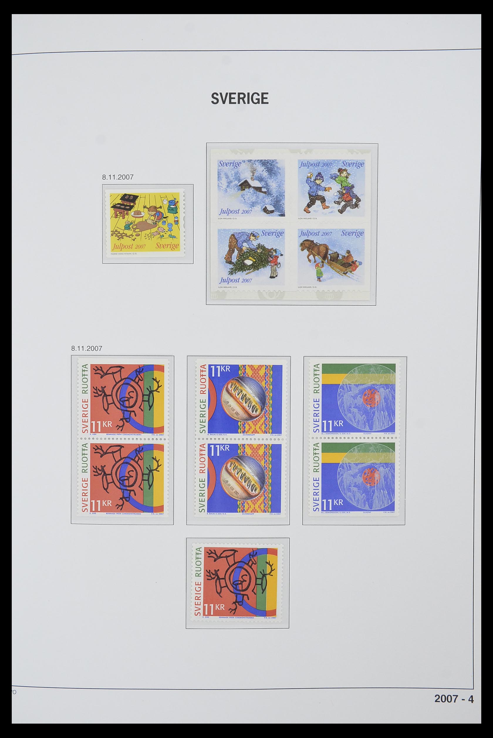 33520 381 - Postzegelverzameling 33520 Zweden 1855-2013.