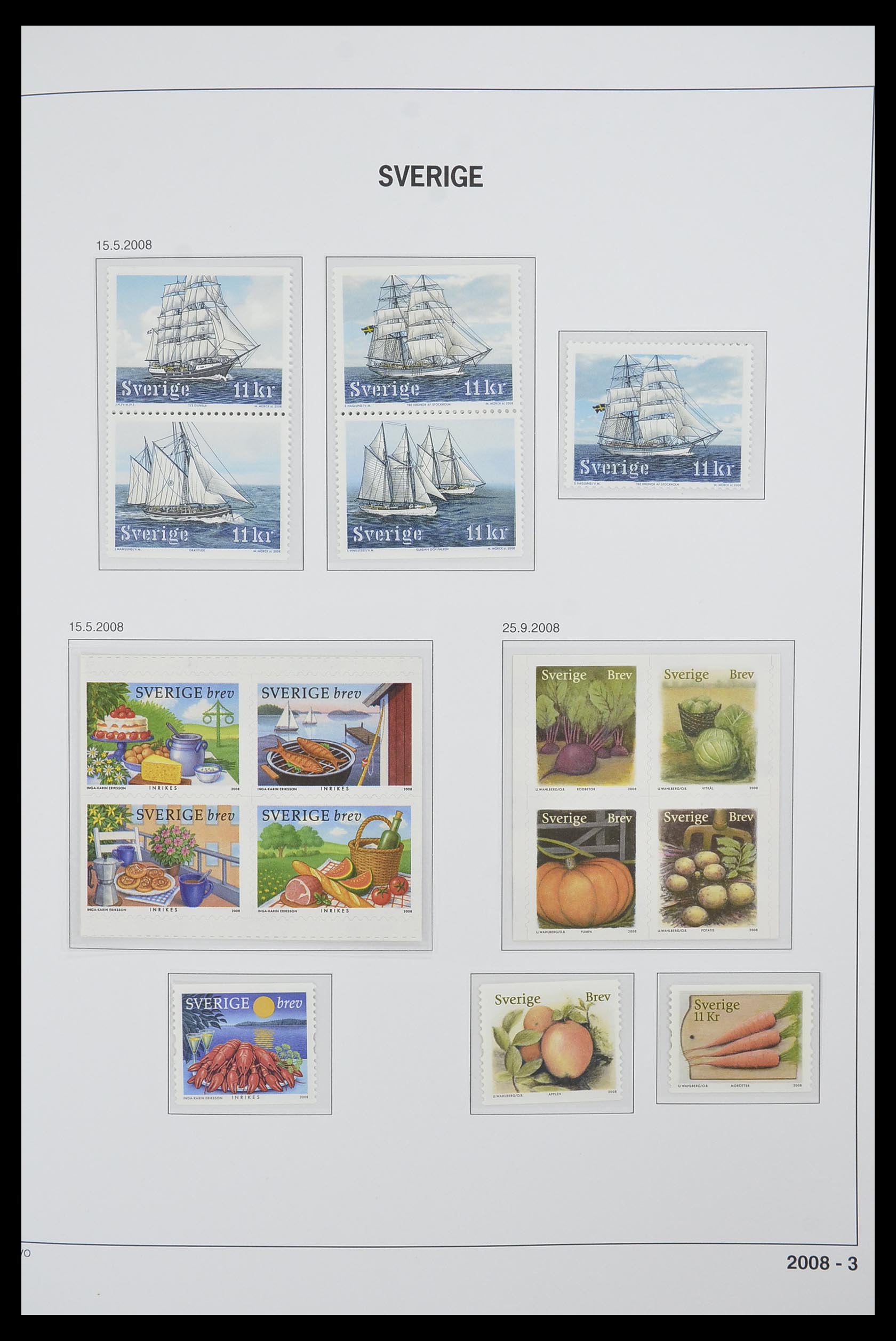 33520 386 - Postzegelverzameling 33520 Zweden 1855-2013.
