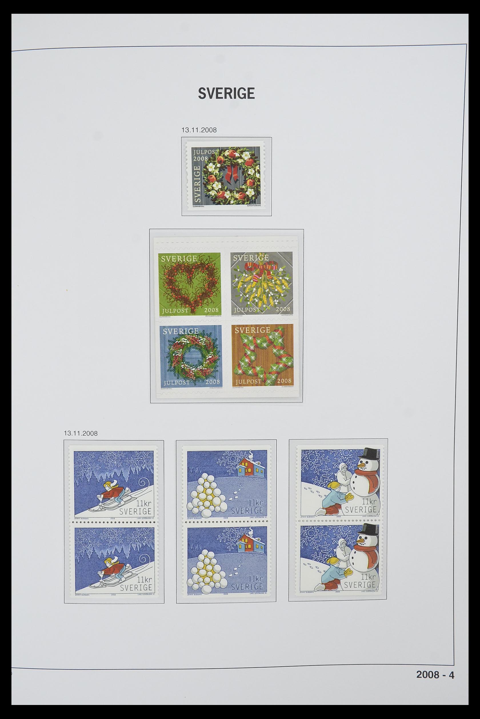 33520 387 - Postzegelverzameling 33520 Zweden 1855-2013.