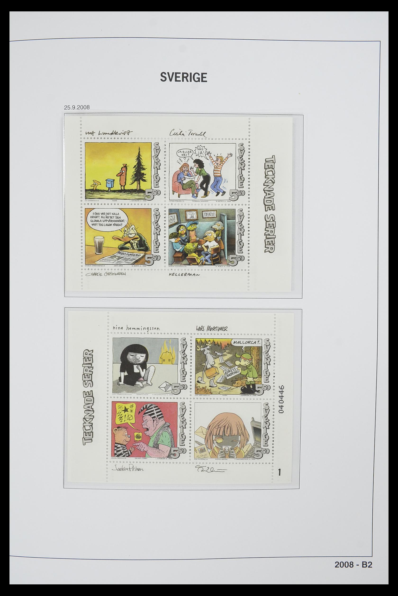 33520 389 - Postzegelverzameling 33520 Zweden 1855-2013.