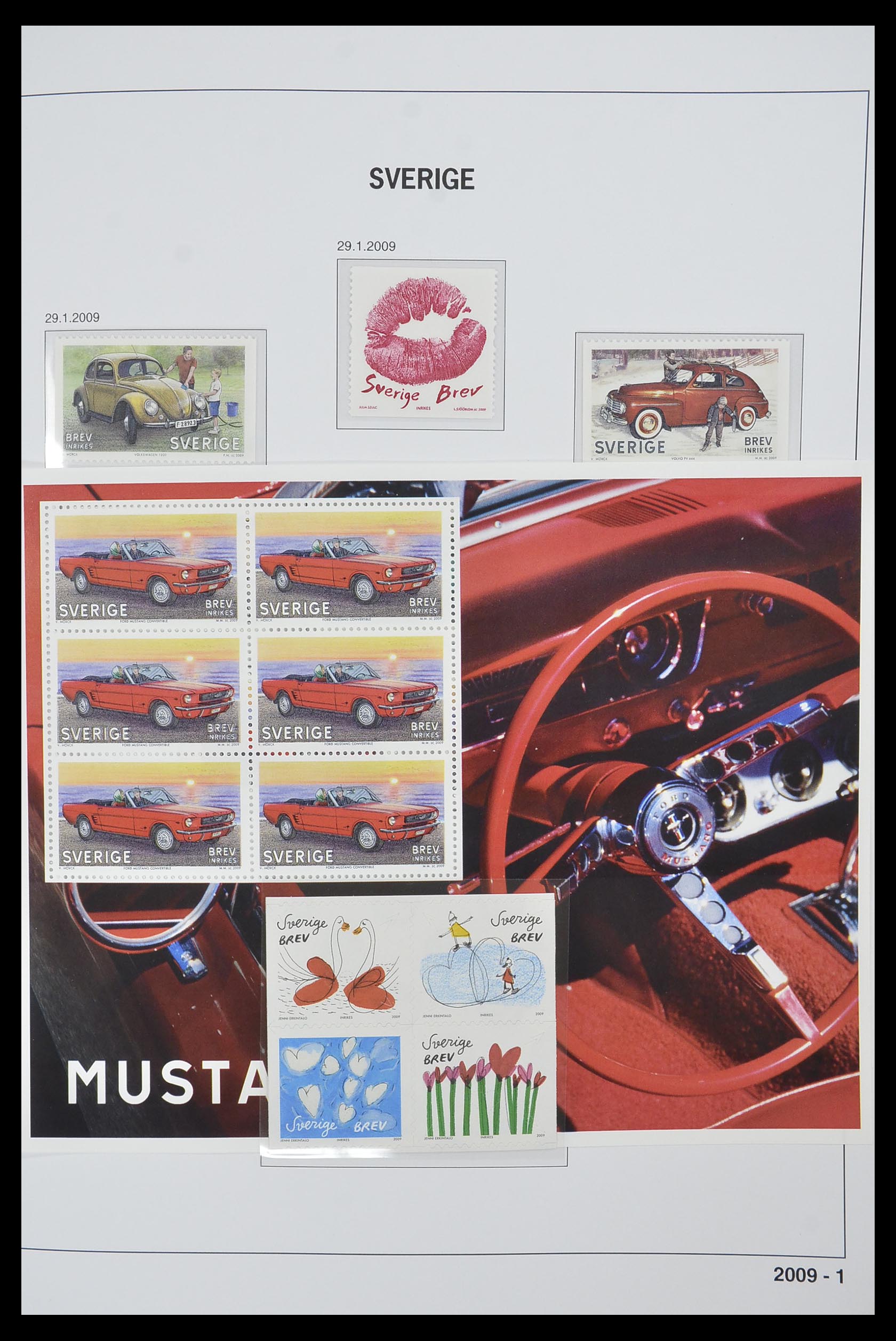 33520 393 - Postzegelverzameling 33520 Zweden 1855-2013.