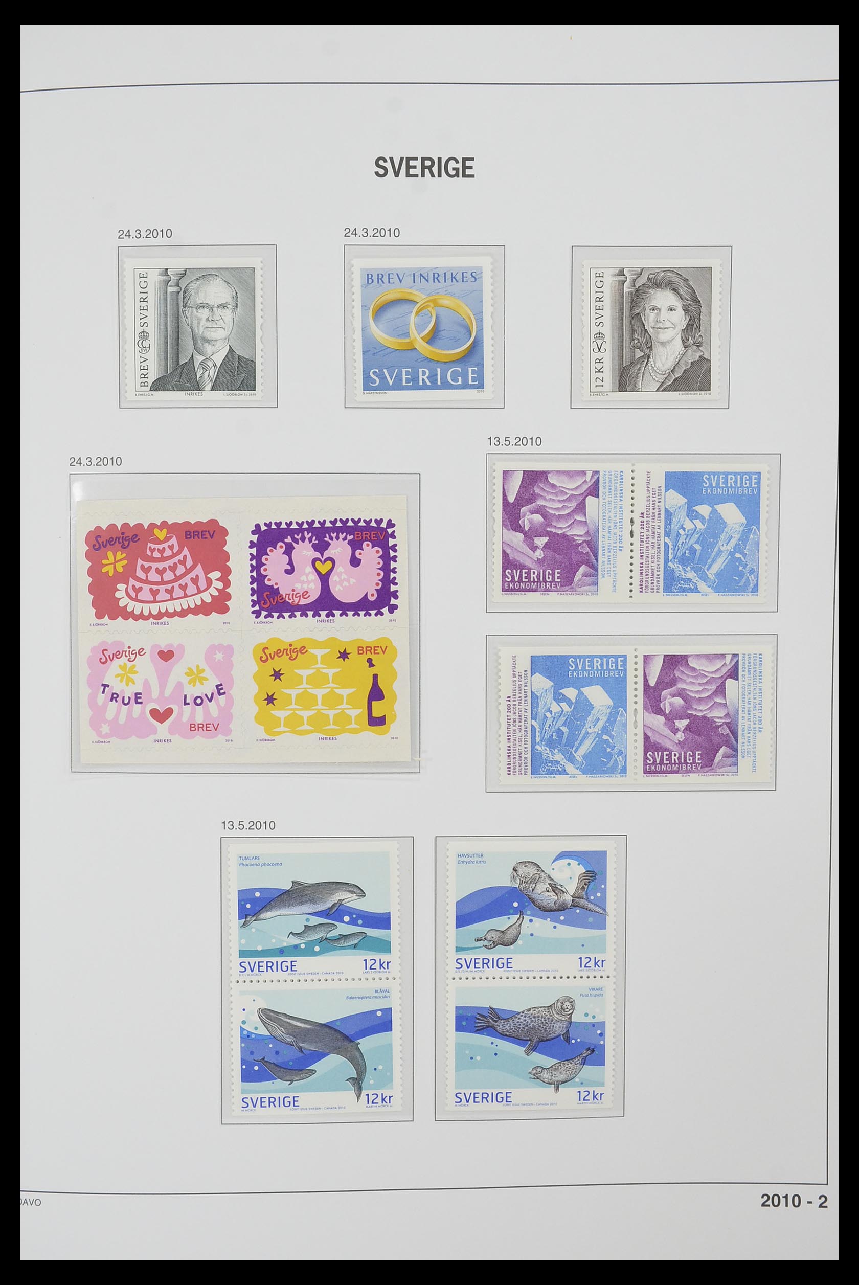 33520 403 - Postzegelverzameling 33520 Zweden 1855-2013.