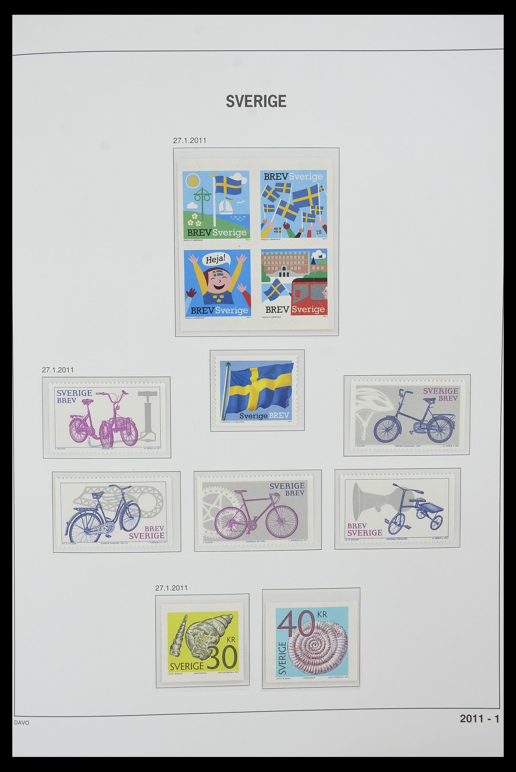 33520 408 - Stamp collection 33520 Sweden 1855-2013.